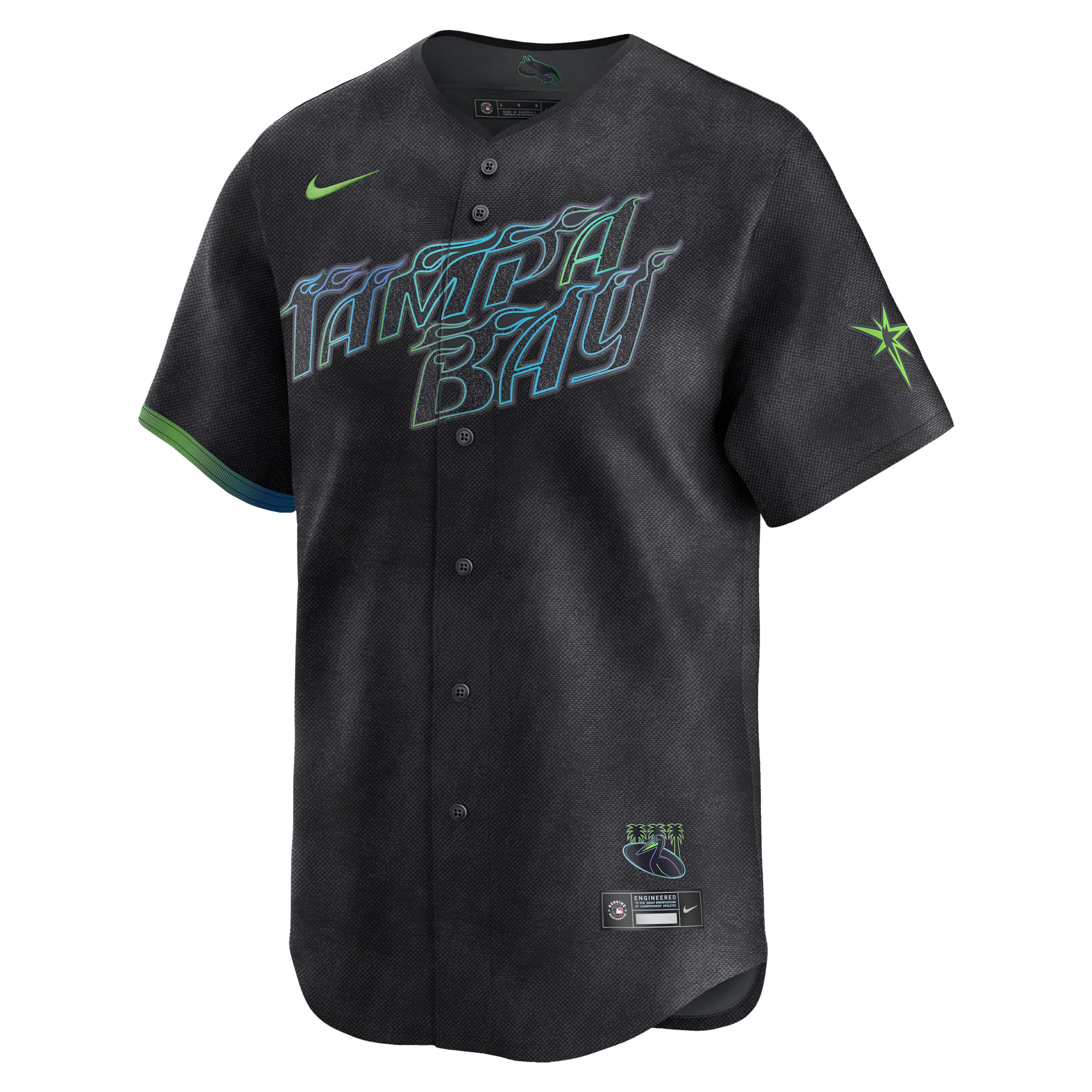 Tampa Bay Rays City Connect Nike Mens Dri-FIT ADV MLB Limited Jersey | LM250E6FTPA-1U2 Product Image