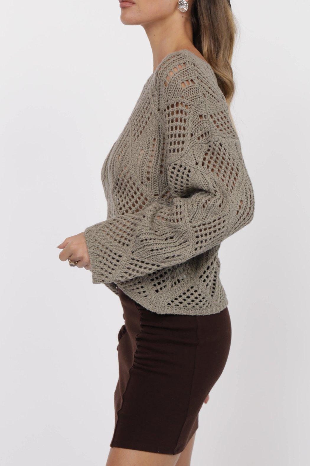 OPEN KNIT SWEATER Product Image