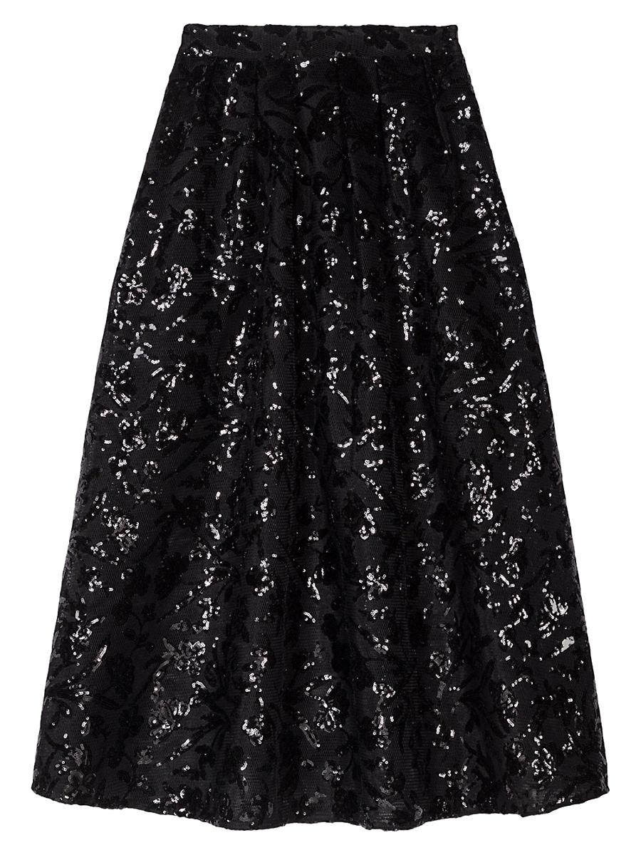 Womens Sequin Maxi Skirt Product Image