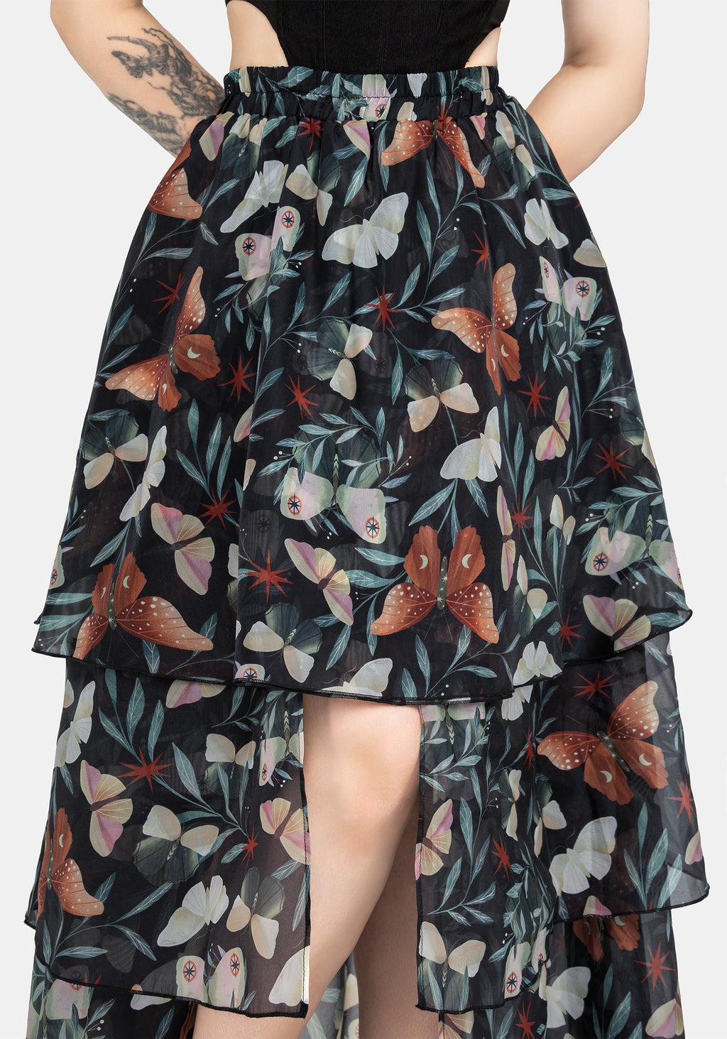 Mariposa Split Tiered Organza Skirt Product Image