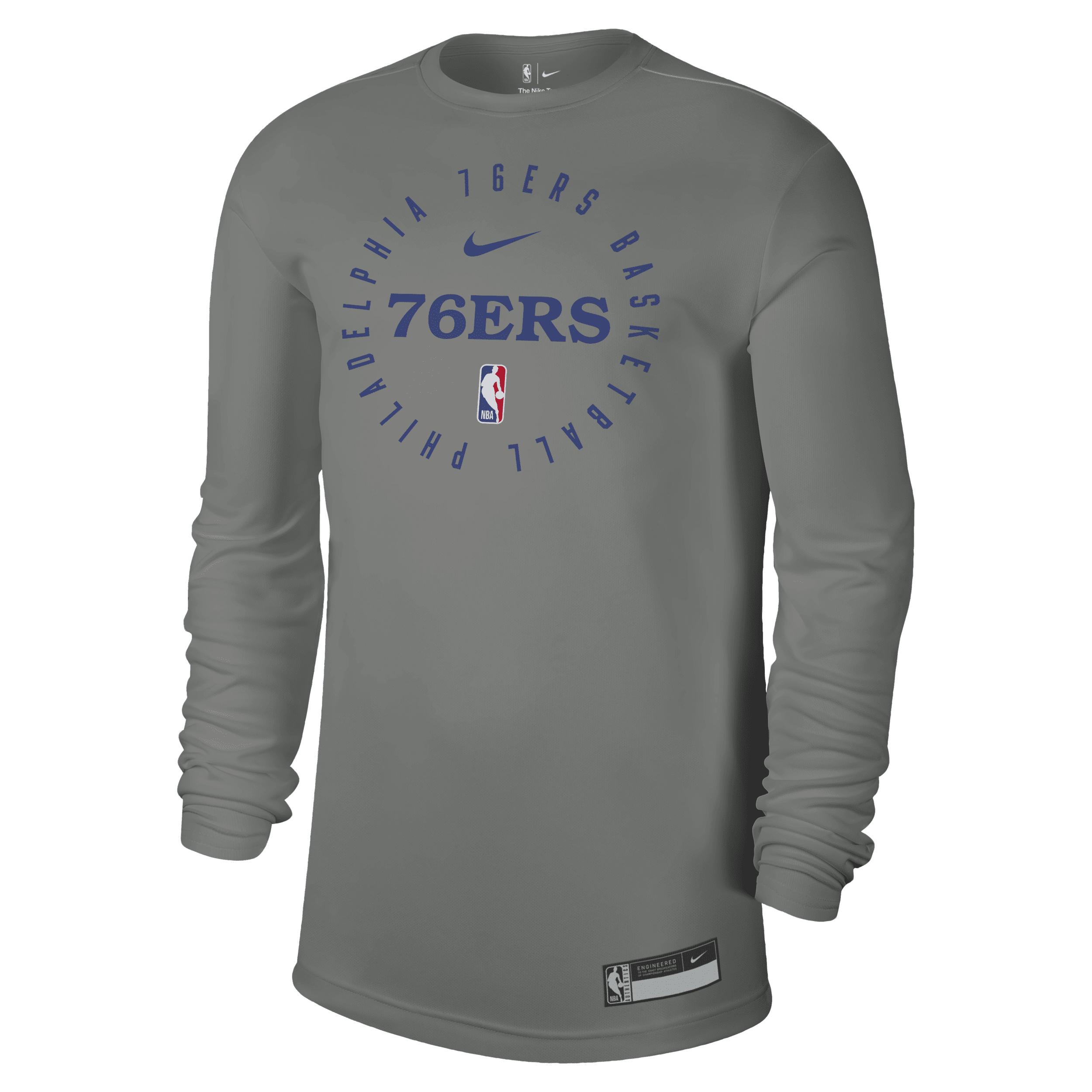 Philadelphia 76ers Men's Nike Dri-FIT NBA Long-Sleeve T-Shirt Product Image