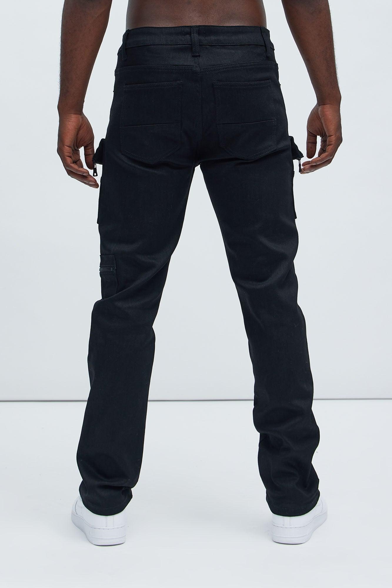 Go With It Cargo Slim Pants - Black Product Image