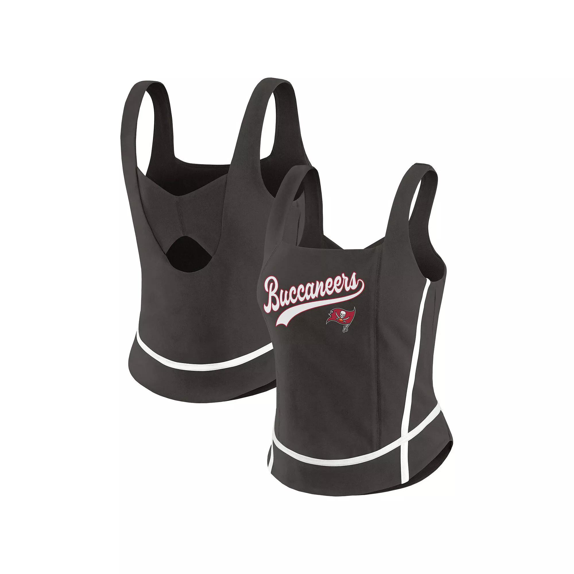 Women's WEAR by Erin Andrews Aqua Miami Dolphins Square Neck Tank Top,  Product Image