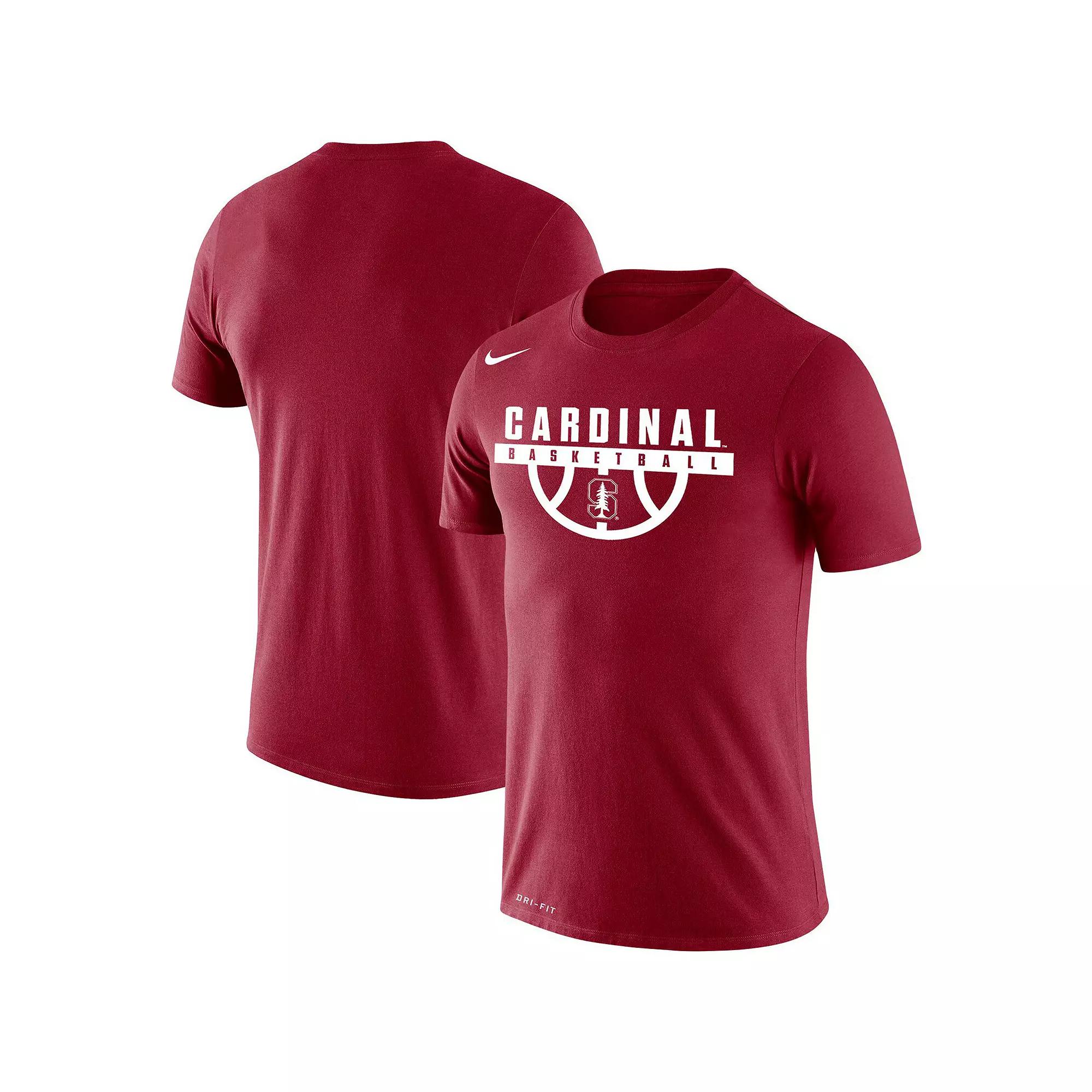 Men's Nike Cardinal Stanford Cardinal Basketball Drop Legend Performance T-Shirt, Size: 2XL, Red Product Image