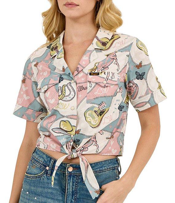 Wrangler® x Lainey Wilson Wild Horses Short Sleeve Woven Shirt Product Image