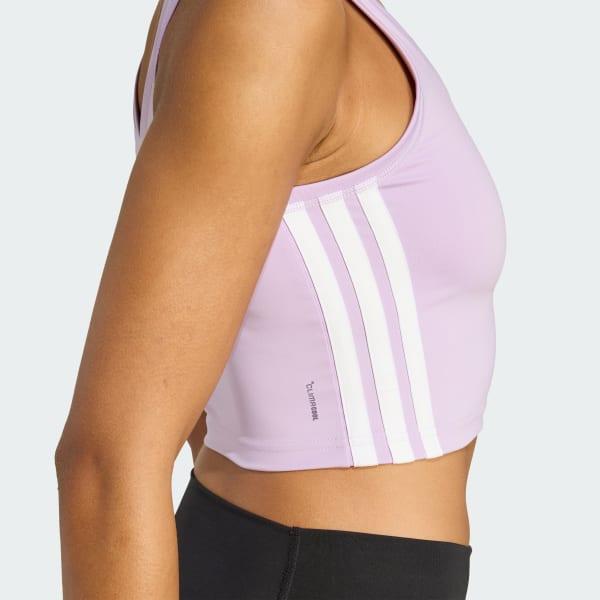 Train Essentials 3-Stripes Crop Tank Top Product Image