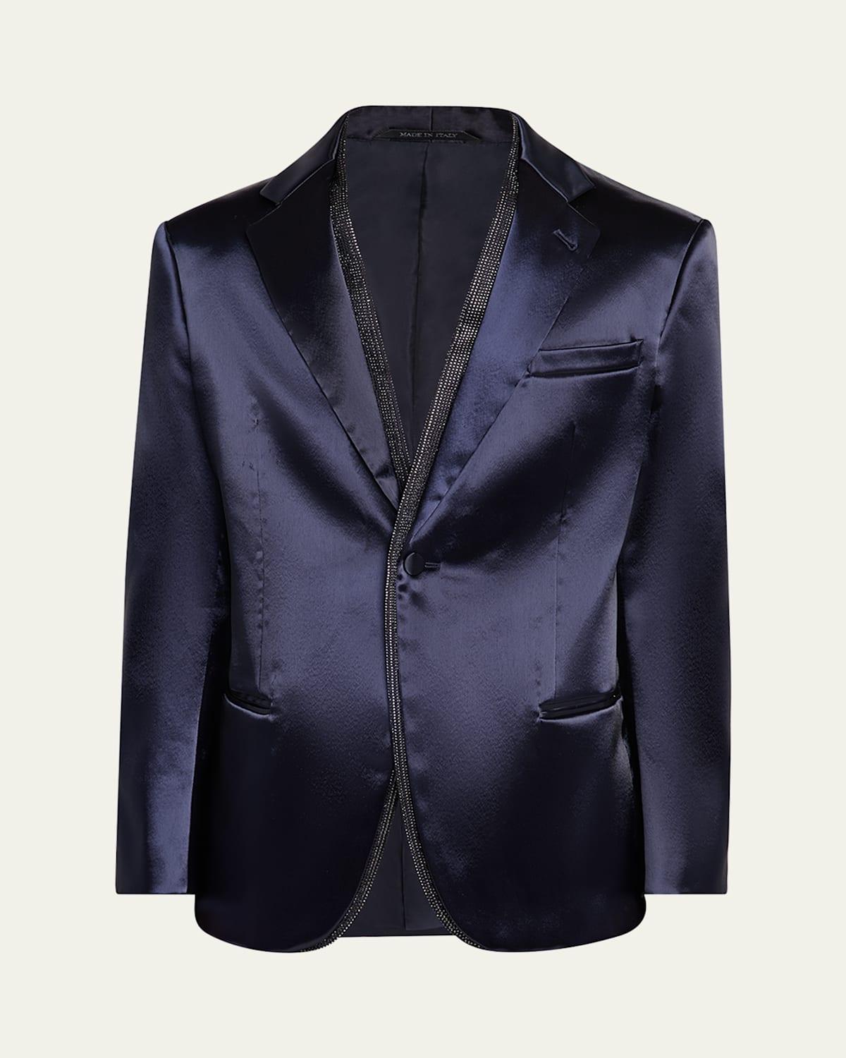 Mens Soho Rhinestone-Trim Tuxedo Jacket Product Image