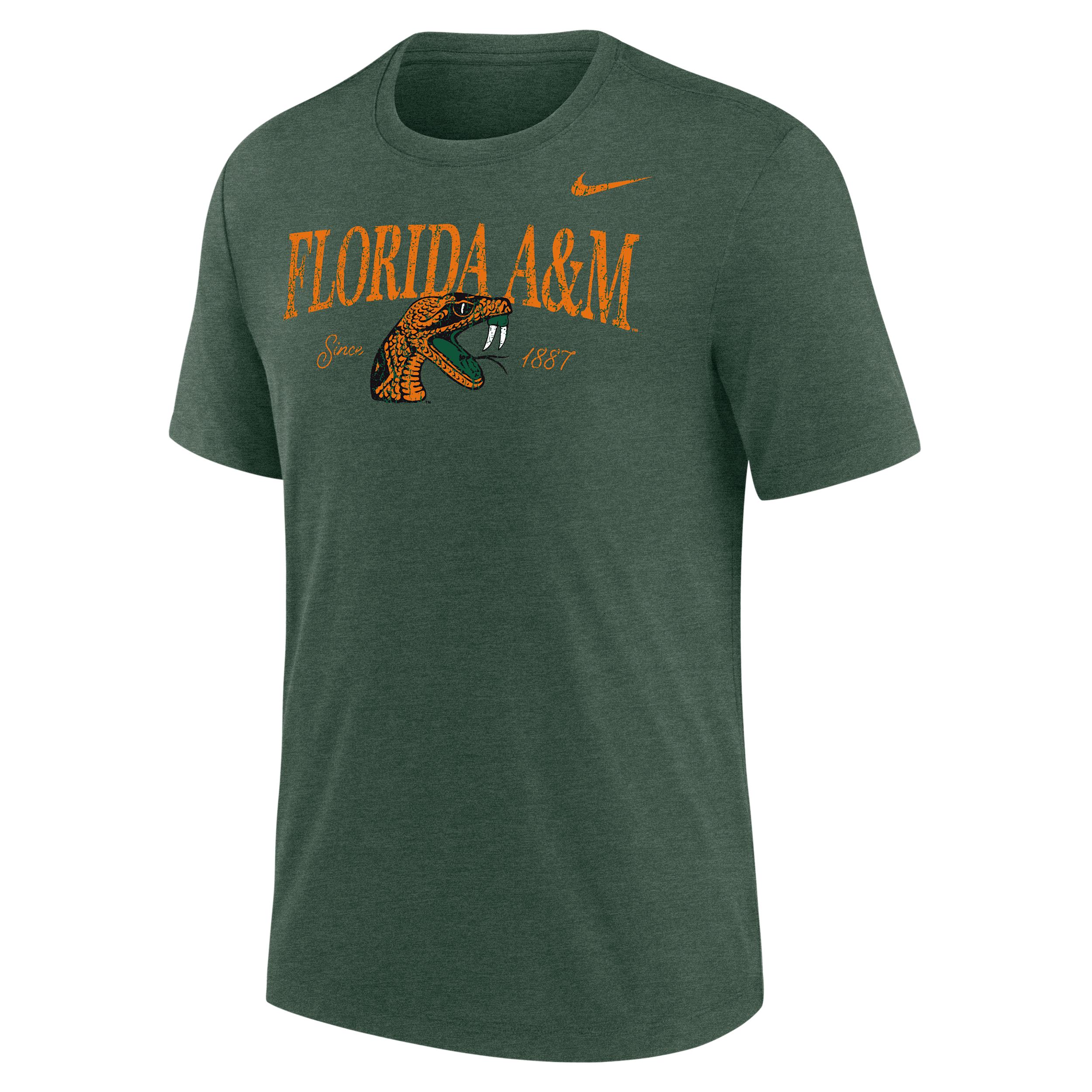Nike Mens College (Norfolk State University) Tri-Blend Short-Sleeve T-Shirt | M21372NSUN25-FIR Product Image
