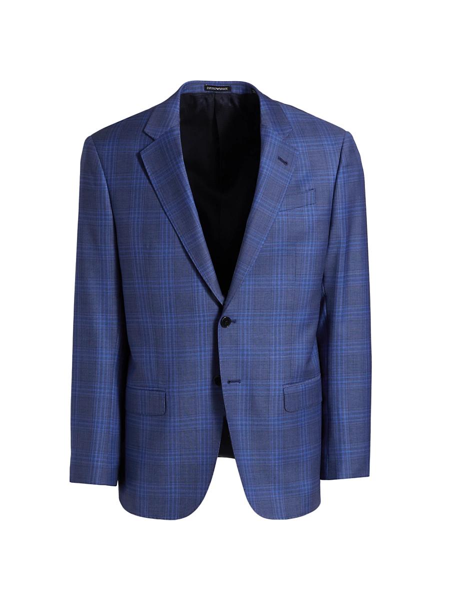 Mens Plaid Wool Sportcoat Product Image