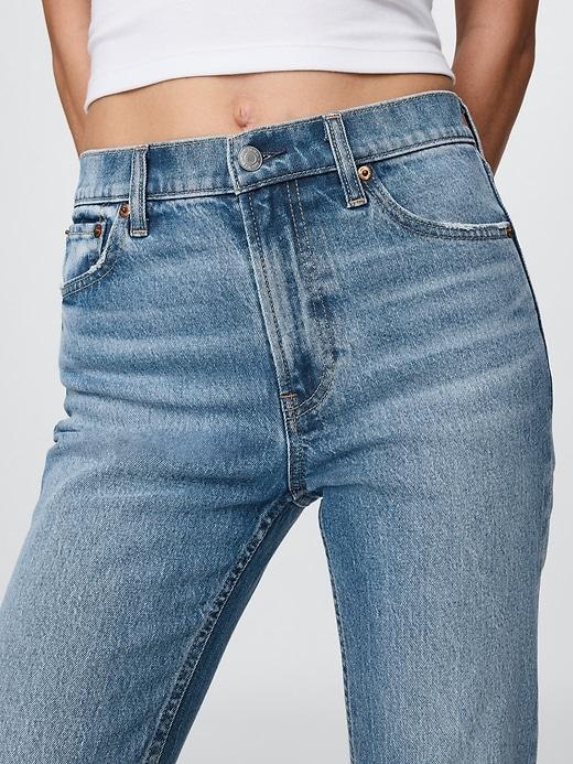 High Rise Studded &apos;90s Straight Jeans Product Image