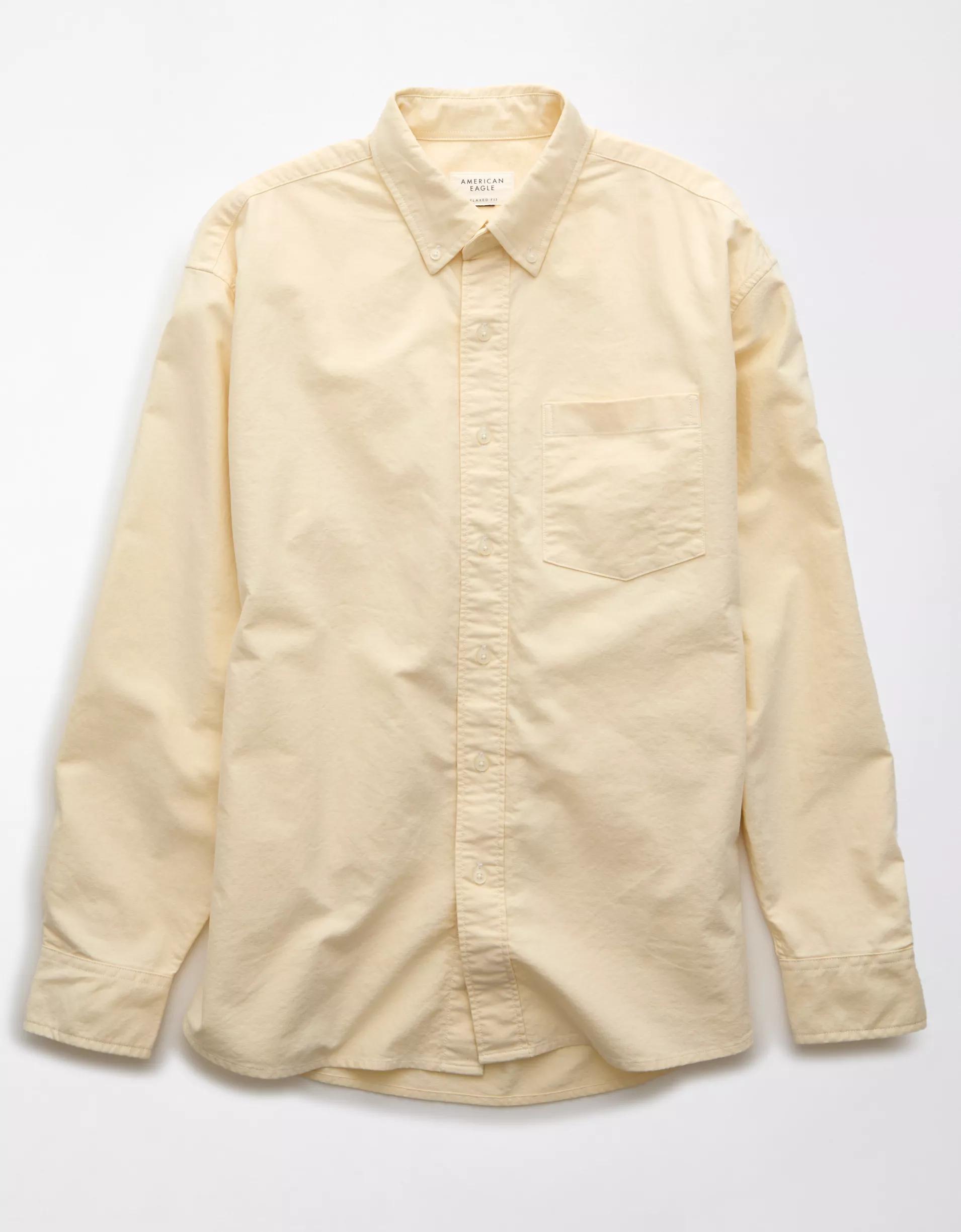 AE Everyday Relaxed Oxford Button-Up Shirt Product Image