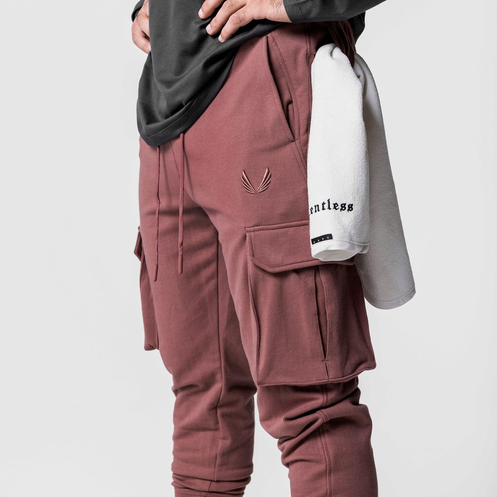 0654. Tech-Terry™ Cargo High Rib Jogger - Red Earth Product Image