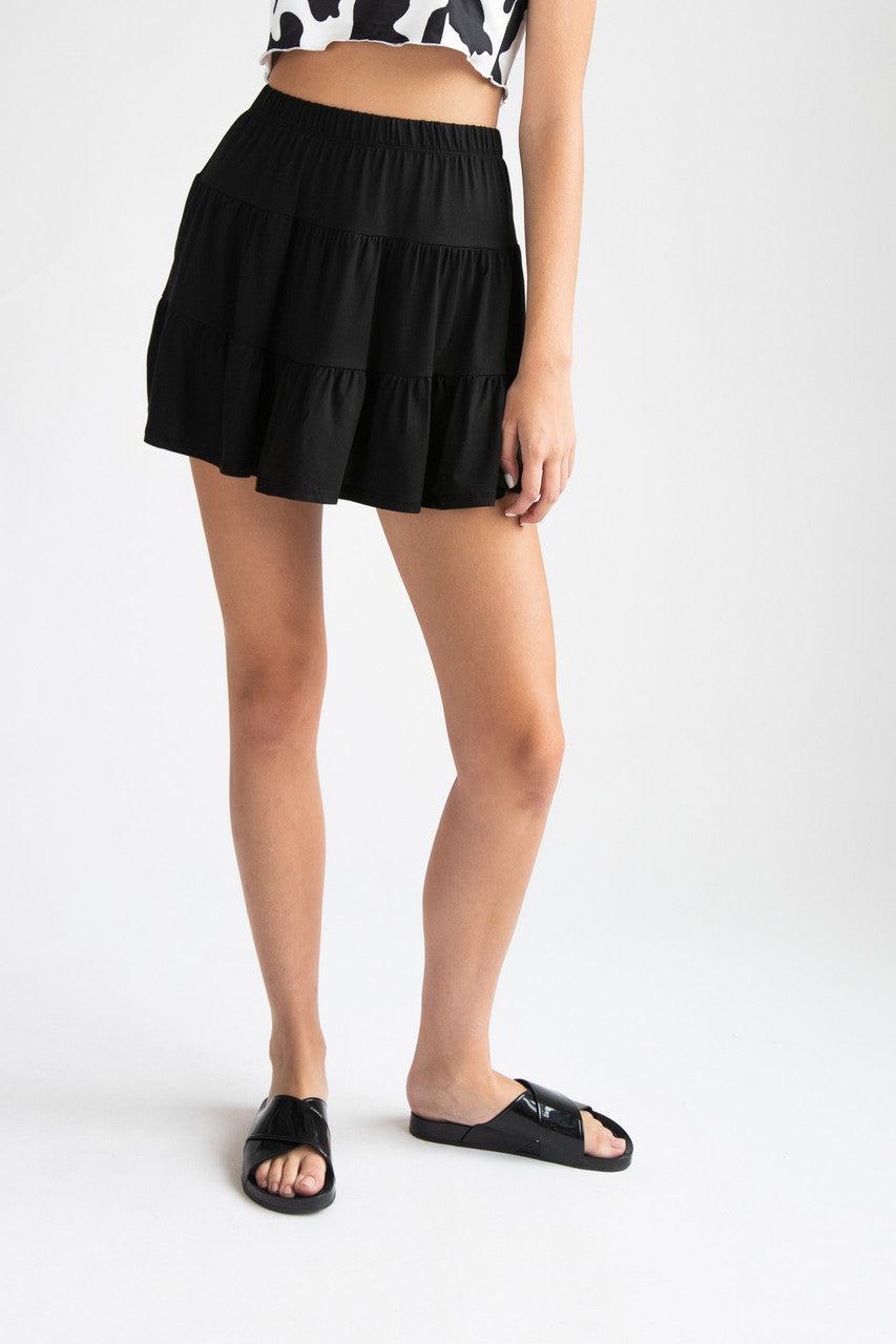 Tiered Mini Skirt Product Image