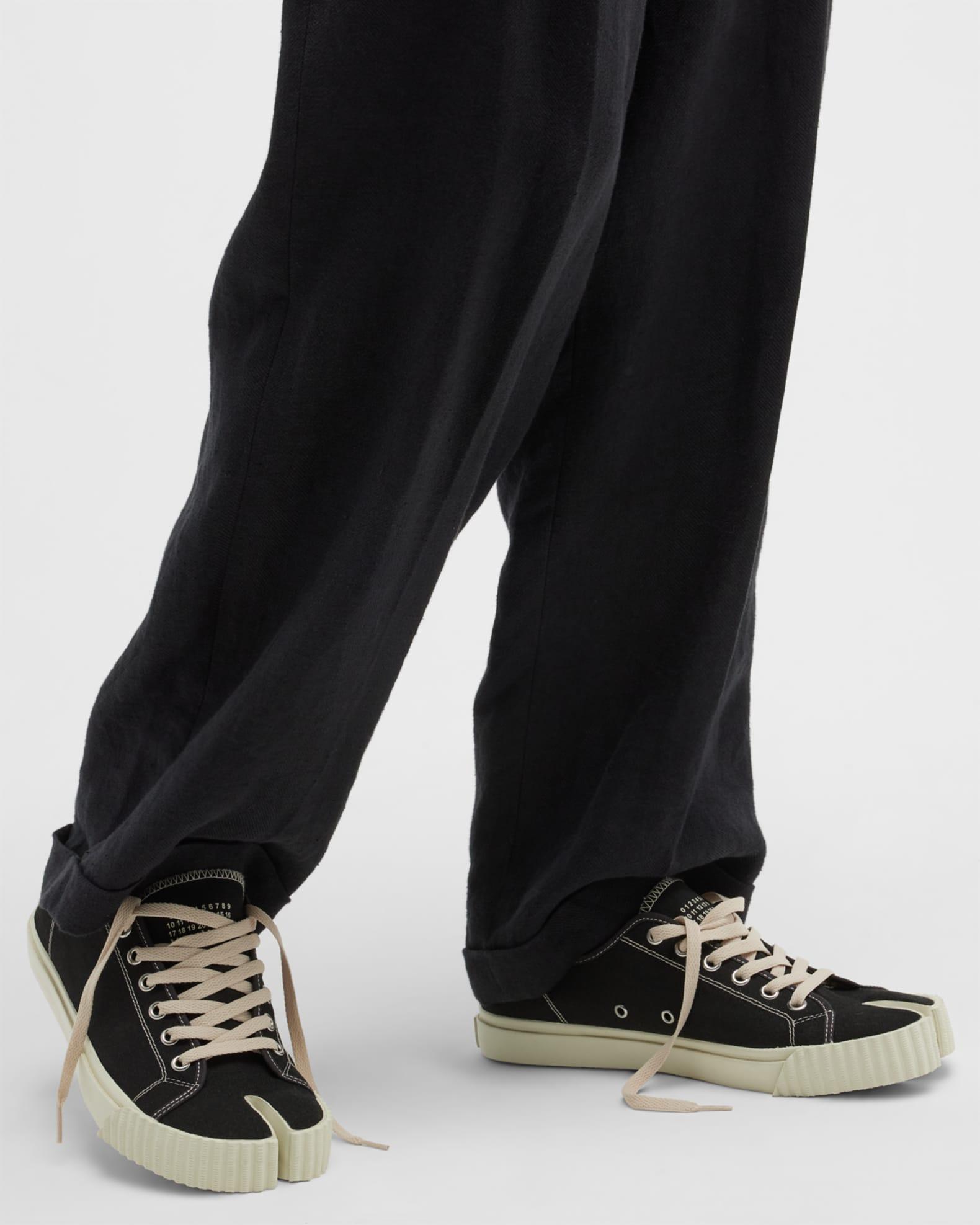 Men's Tabi Split-Toe  Canvas Low-Top Sneakers Product Image