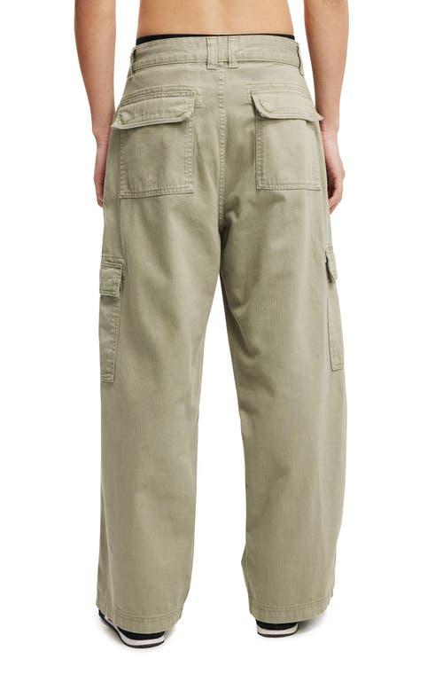 Cotton On Men's Axel Super Baggy Cargo Pant in Washed Military Herringbone at Nordstrom, Size 32 Product Image
