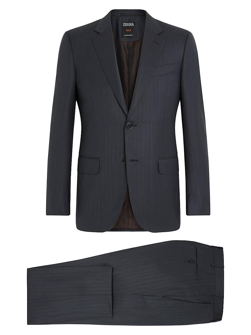 Mens Centoventimila Wool Suit Product Image