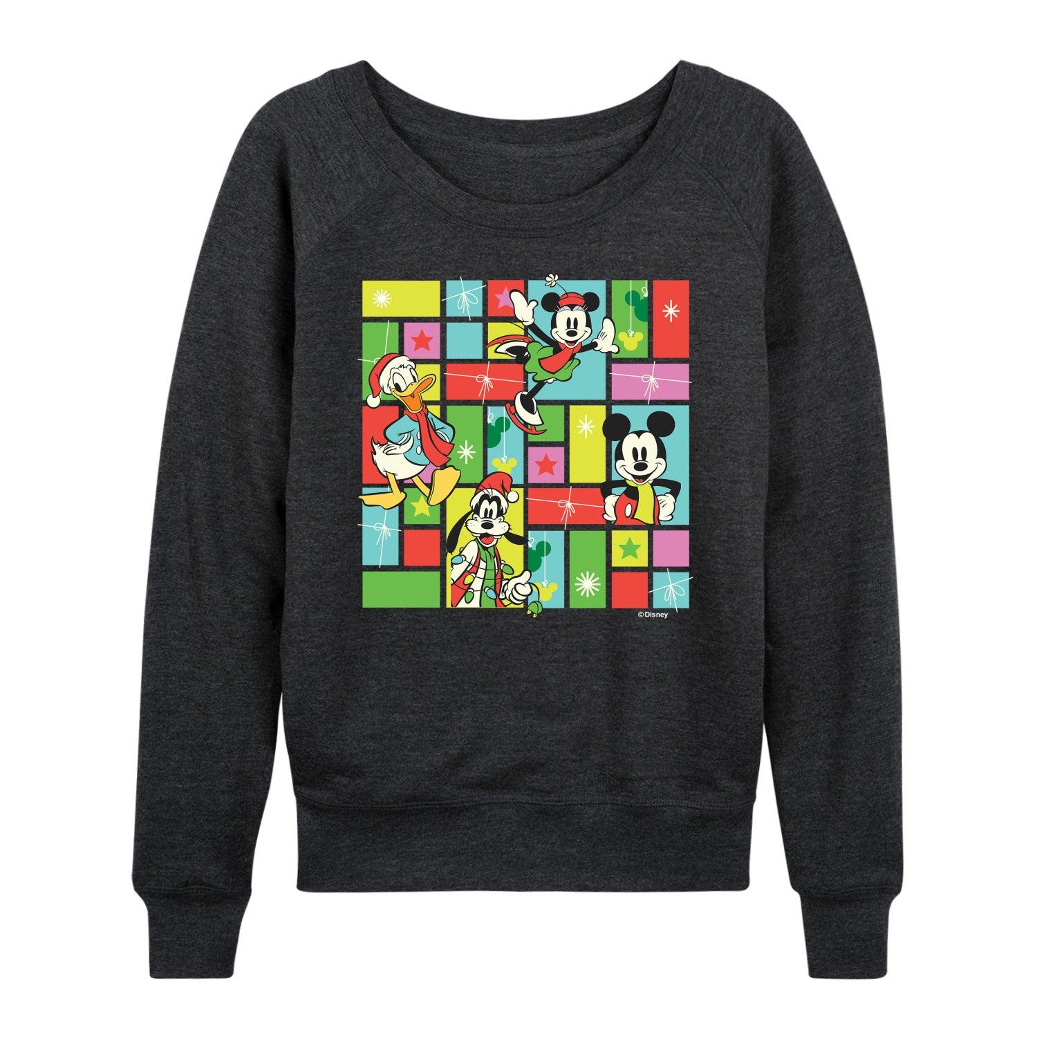 Women's Peanuts Snoopy Sweater French Terry Long Sleeve Tee,  Product Image