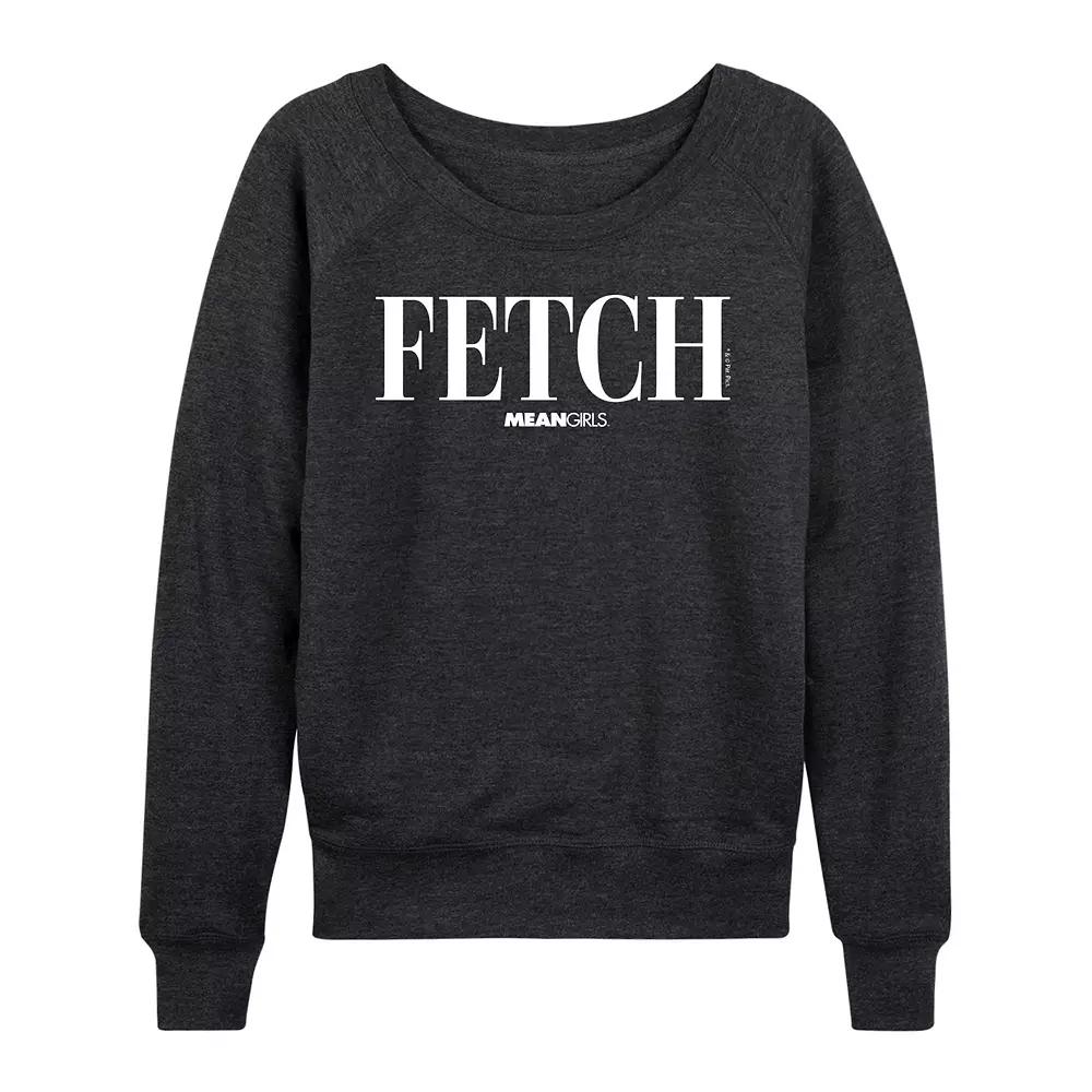 Women's Mean Girls Fetch French Terry Long Sleeve Tee,  Product Image