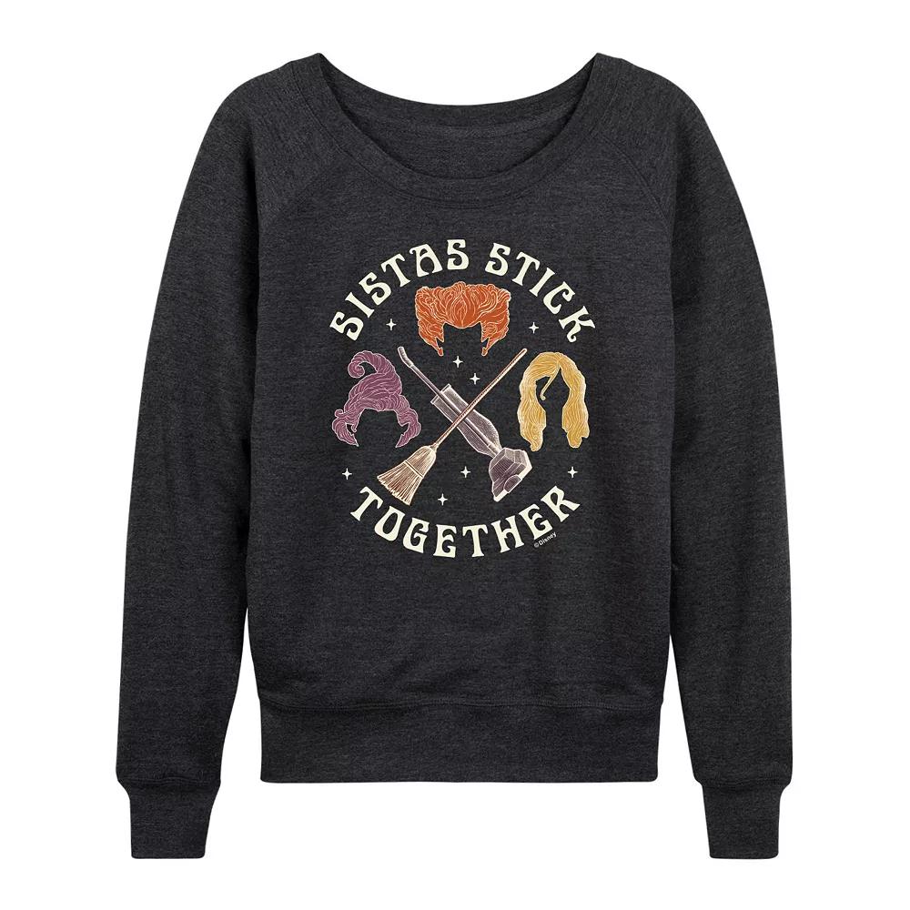 Disney's Hocus Pocus Women's Stick Together French Terry Long Sleeve Tee,  Product Image