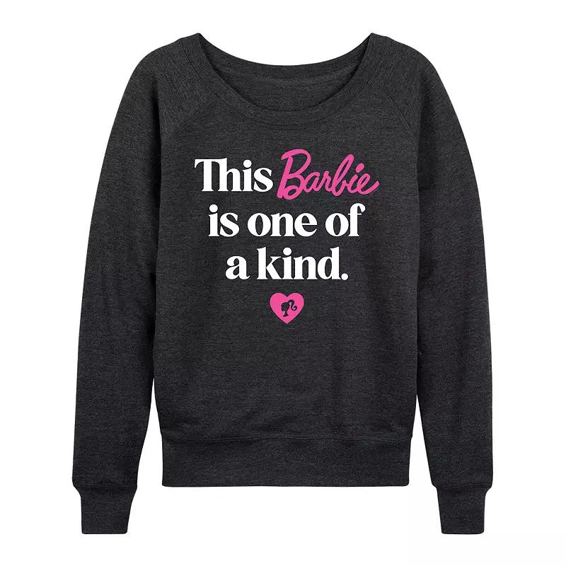 Women's Barbie® One Of A Kind French Terry Long Sleeve Tee,  Product Image