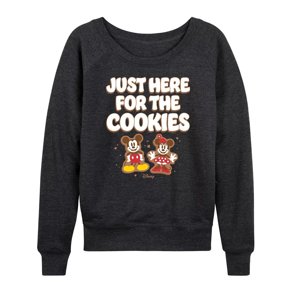 Disney's Mickey and Minnie Mouse Women's Cookies French Terry Long Sleeve Tee,  Product Image