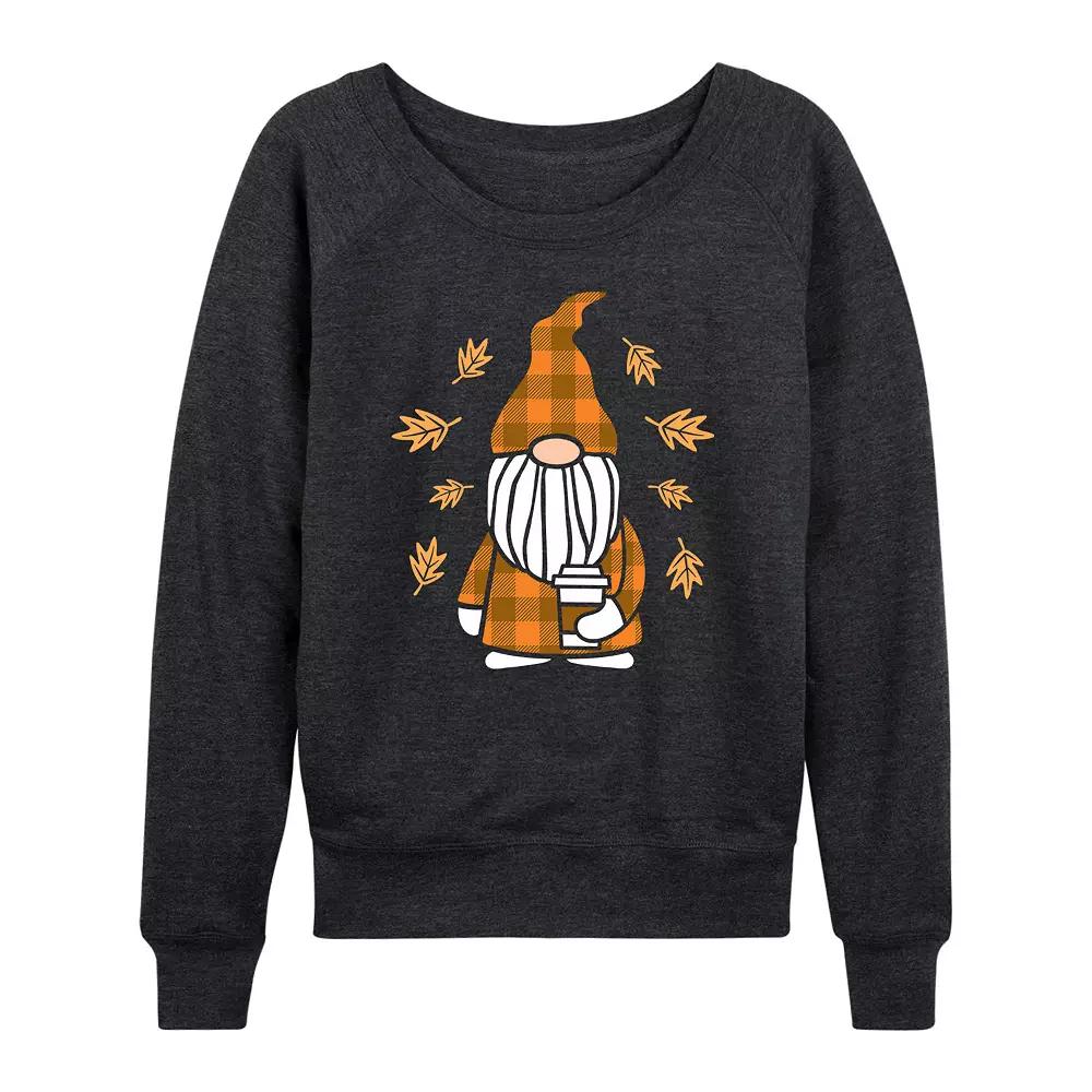 Women's Fall Gnome French Terry Long Sleeve Tee, Girl's,  Product Image