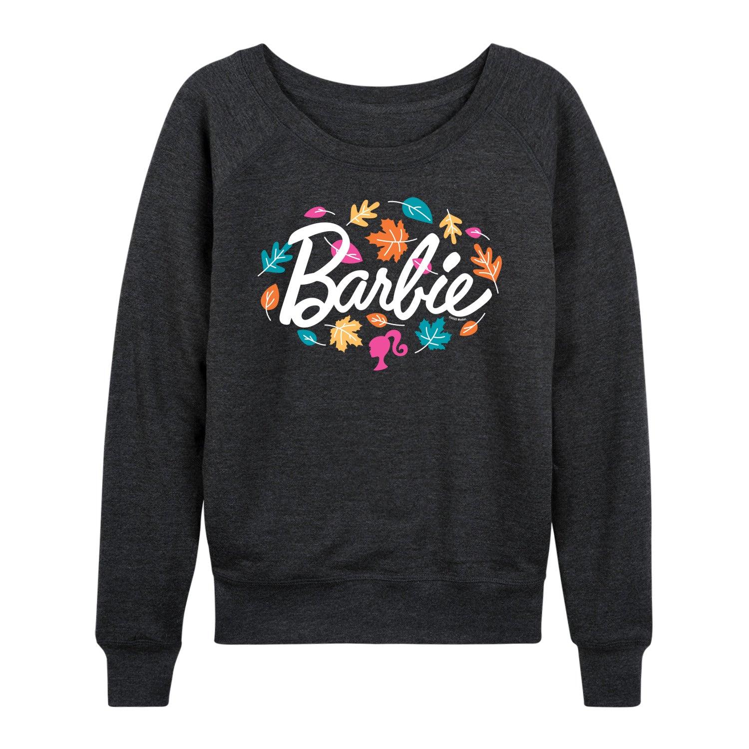 Women's Barbie® Doll Sold Separately French Terry Long Sleeve Tee, Girl's,  Product Image