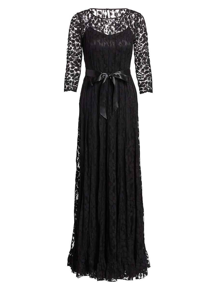Womens Lace Pintuck Gown Product Image