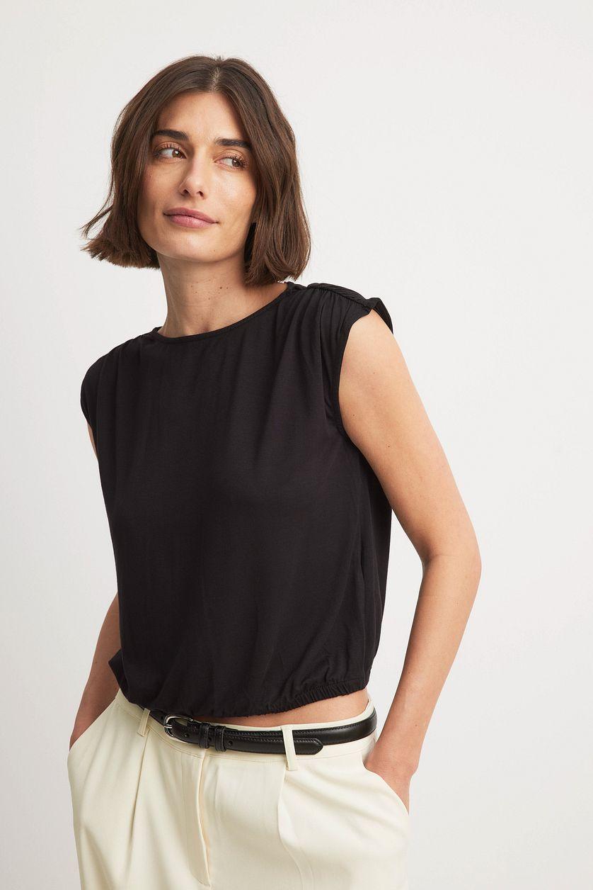 Draped Jersey Top Product Image