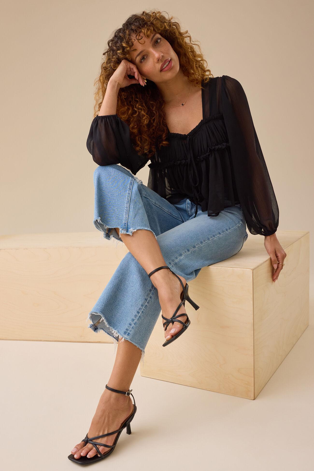 Darsea Chiffon Babydoll Top Product Image