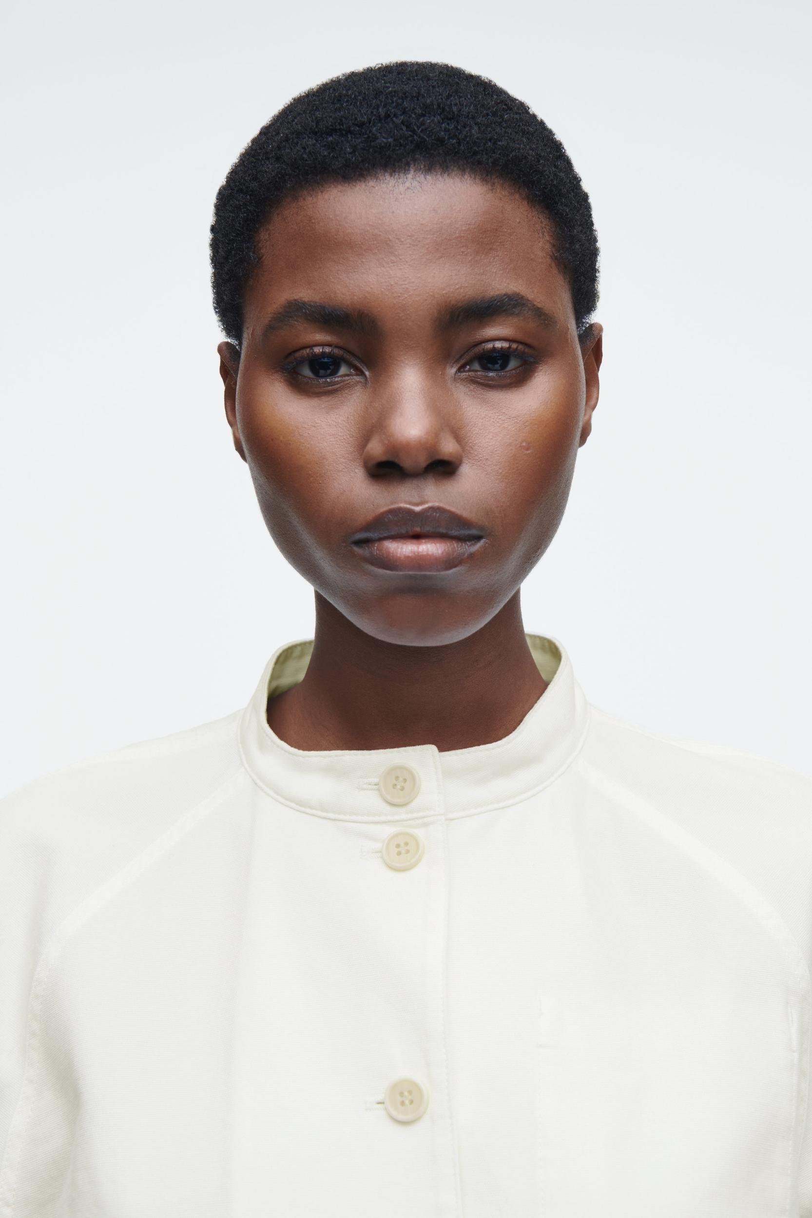 OVERSIZED COTTON BOMBER JACKET Product Image