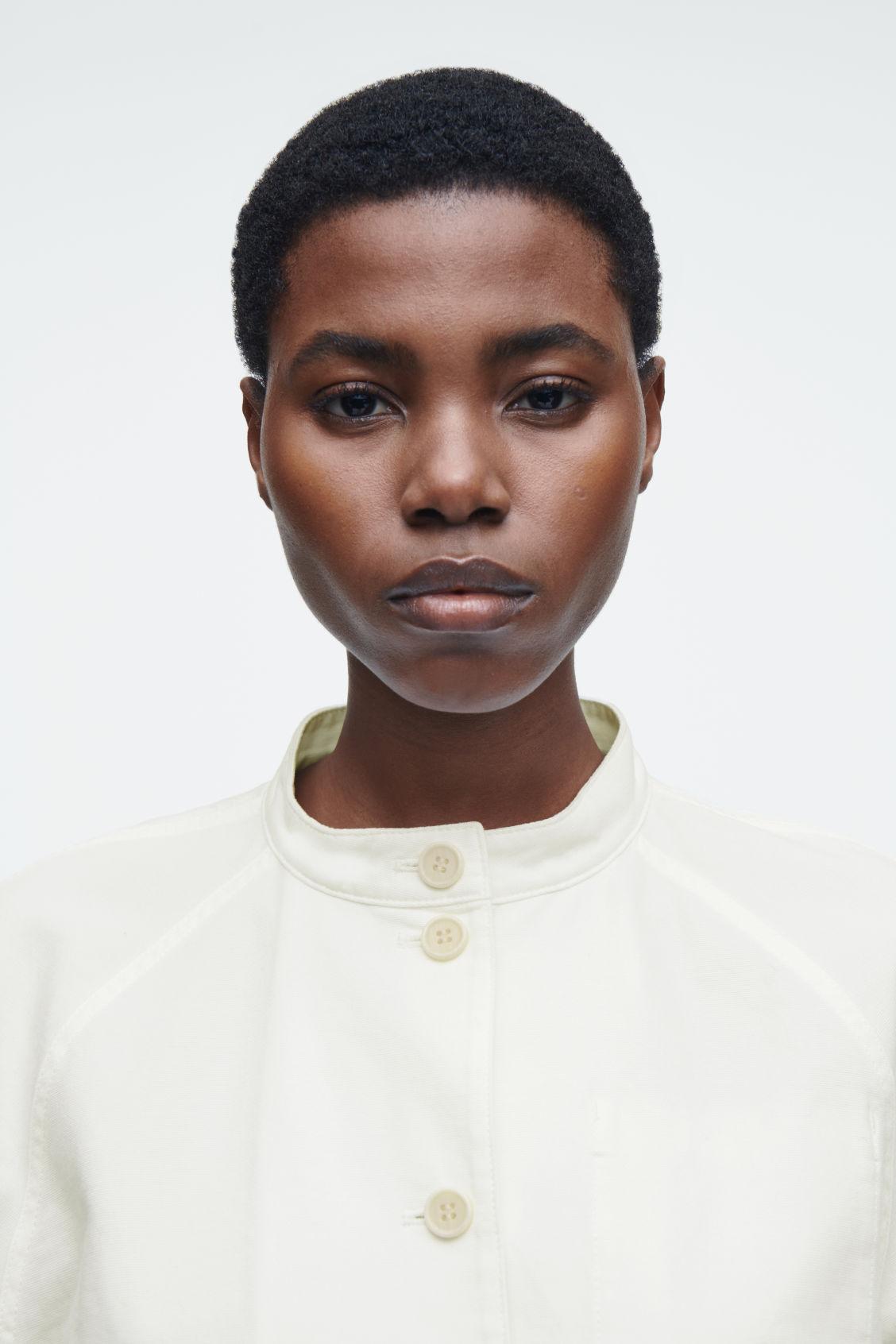 OVERSIZED COTTON BOMBER JACKET Product Image