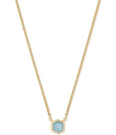 Kendra Scott Davie Pave 14K Gold Short Pendant Necklace Product Image