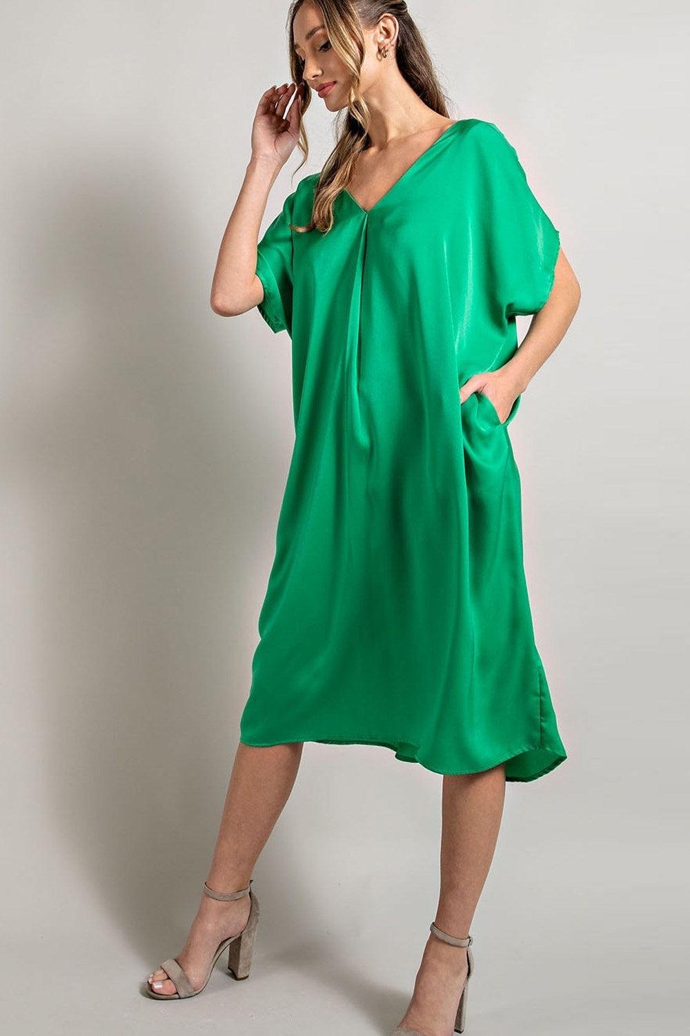 In the Garden Satin Dress Product Image
