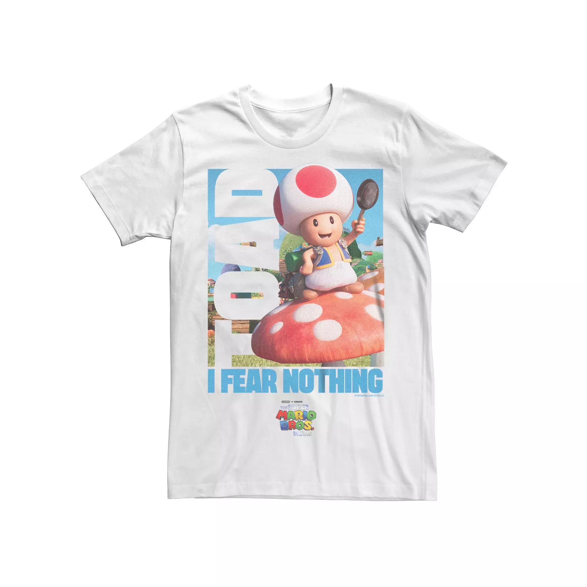 Big & Tall The Super Mario Bros. Movie Toad I Fear Nothing Mushroom Graphic Tee, Men's,  Product Image
