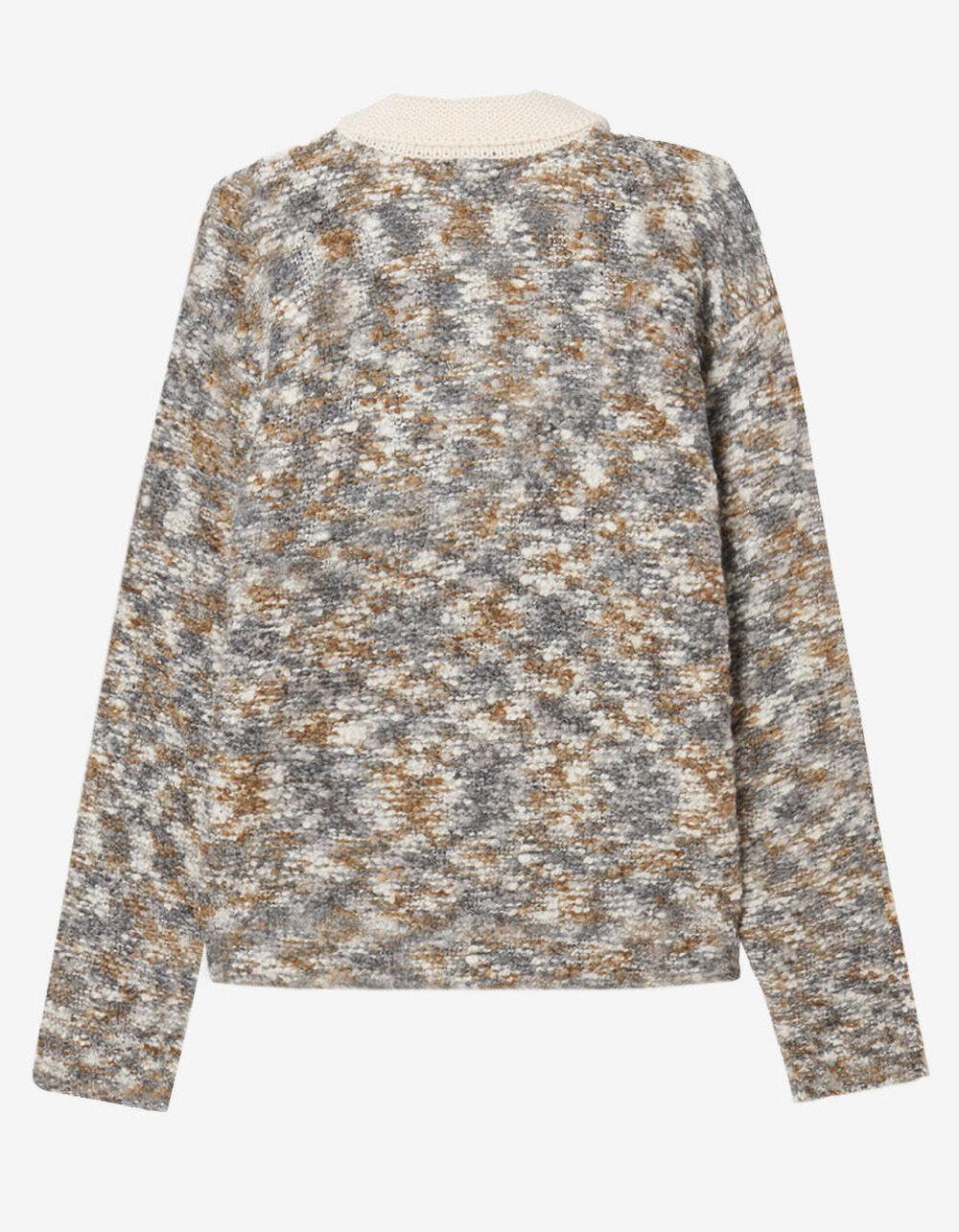 OBEY Reuben Mens Polo Sweater - GRAY Product Image