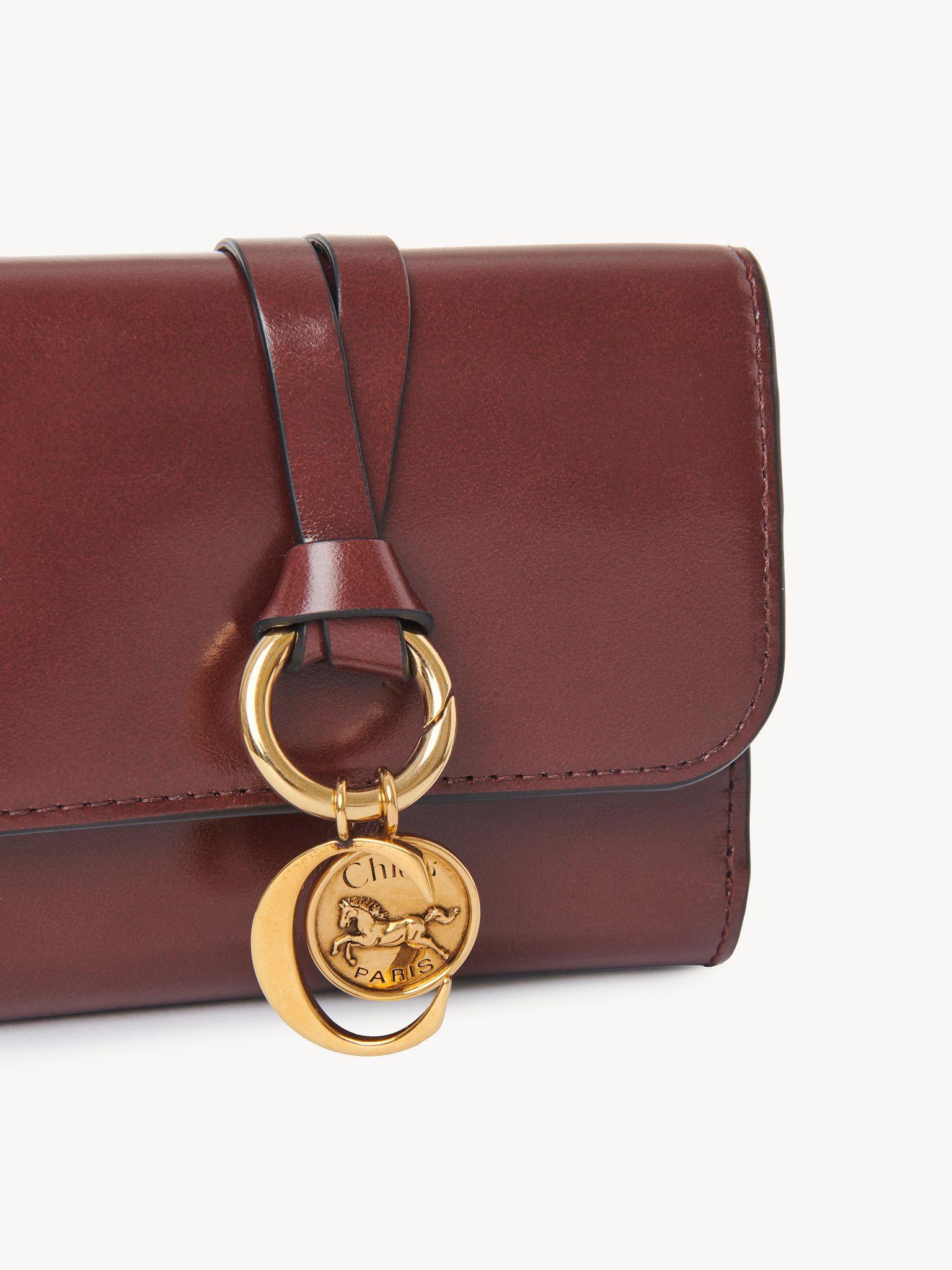 Small Alphabet tri-fold in shiny leather Product Image