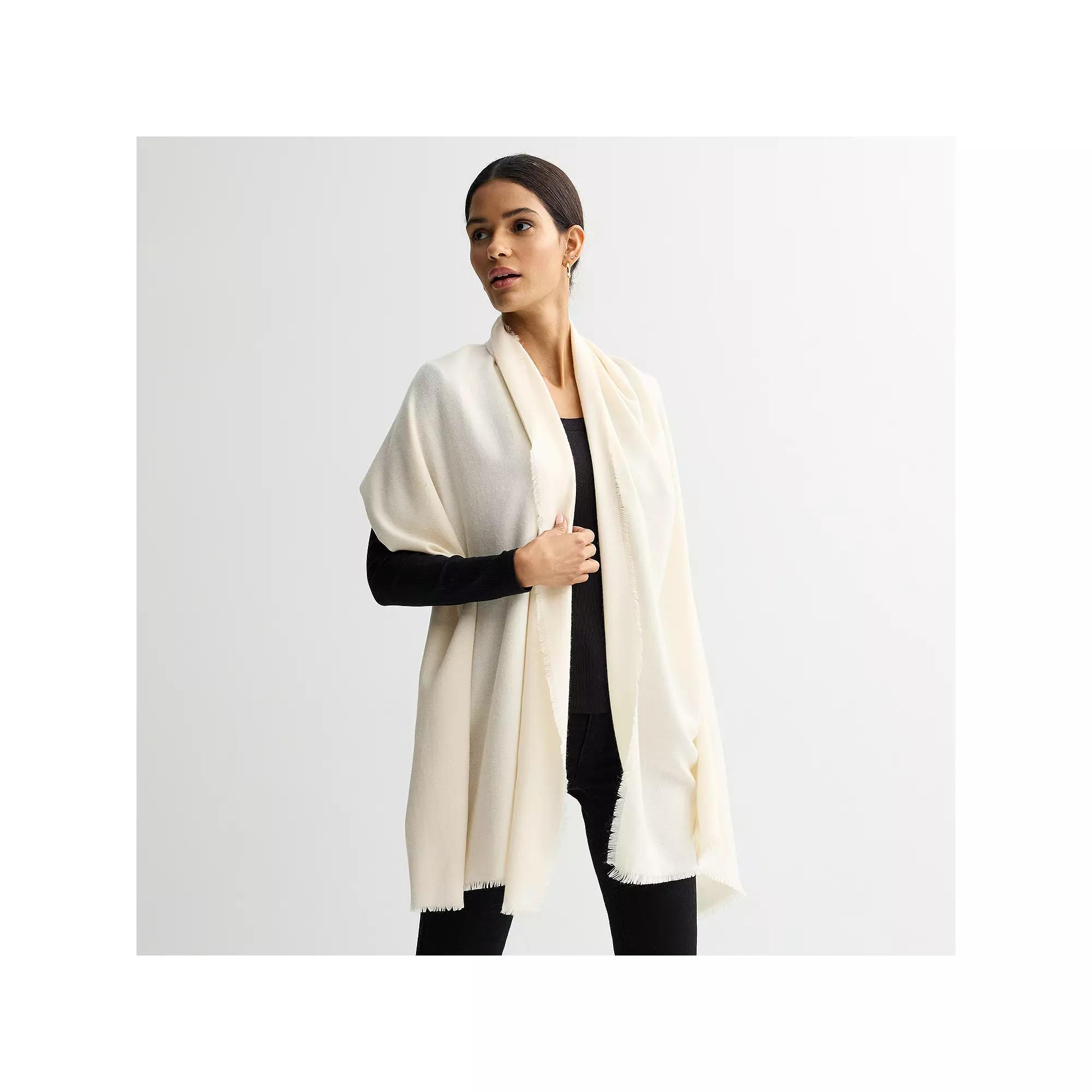 Women's Nine West Solid Soft Wrap, Black Product Image