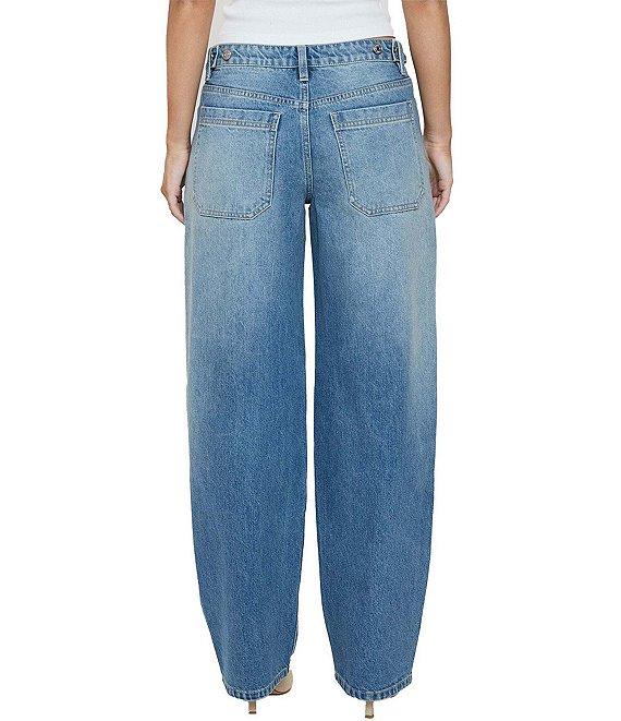 YMI Jeanswear Moto Baggy Barrel Jeans Product Image