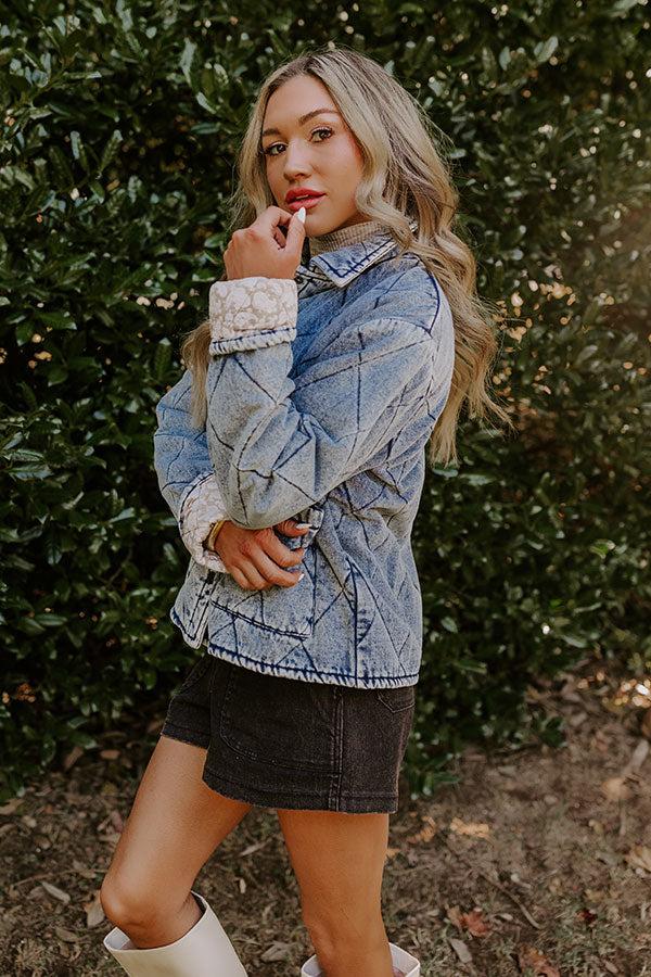 Woodland Walks Denim Quilted Jacket Product Image