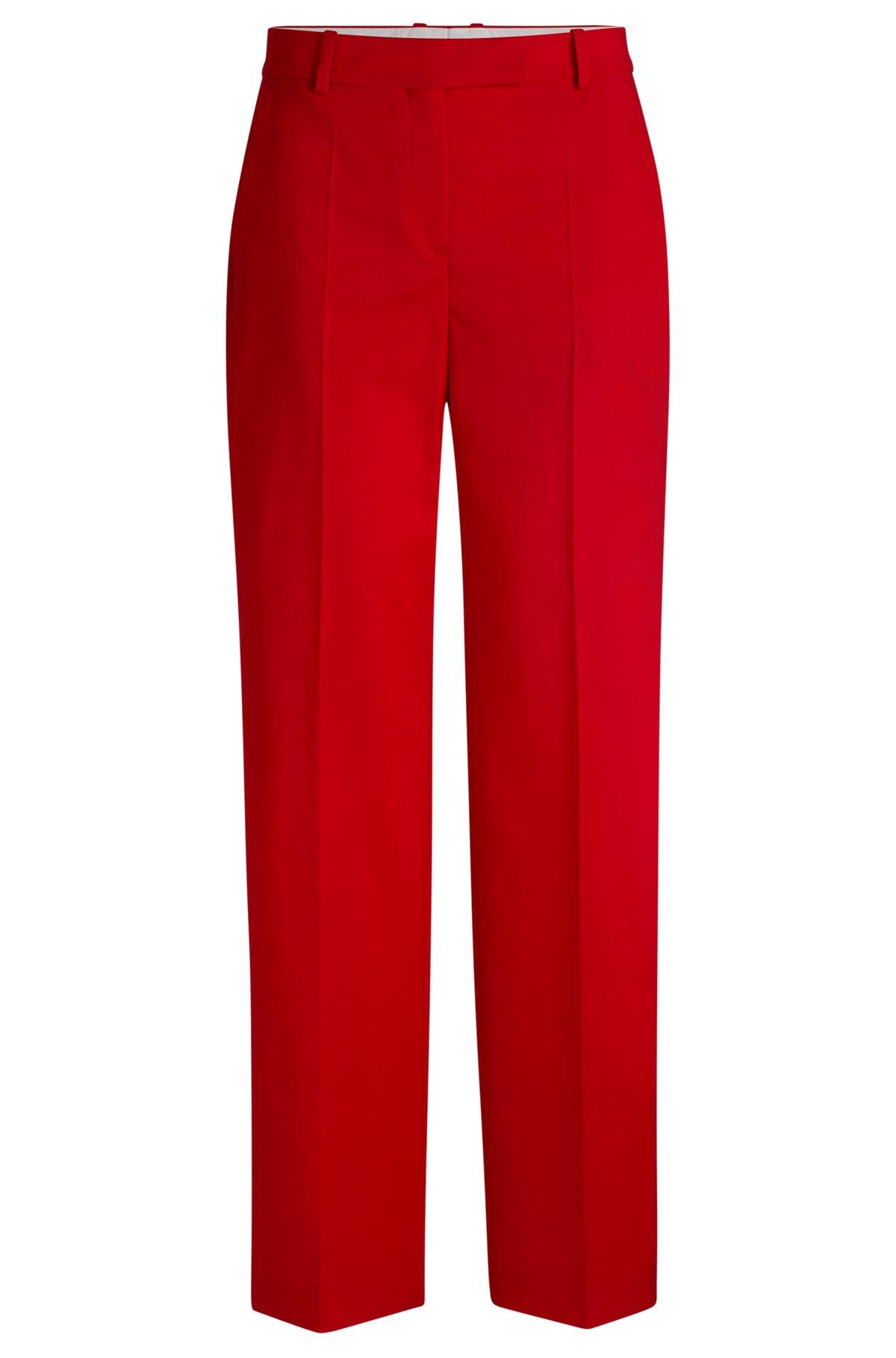 Straight-leg trousers in wool Product Image