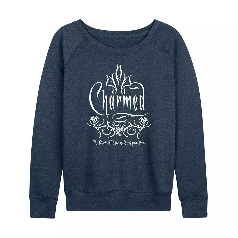 Women's Charmed Roses French Terry Long Sleeve Tee, Girl's,  Product Image