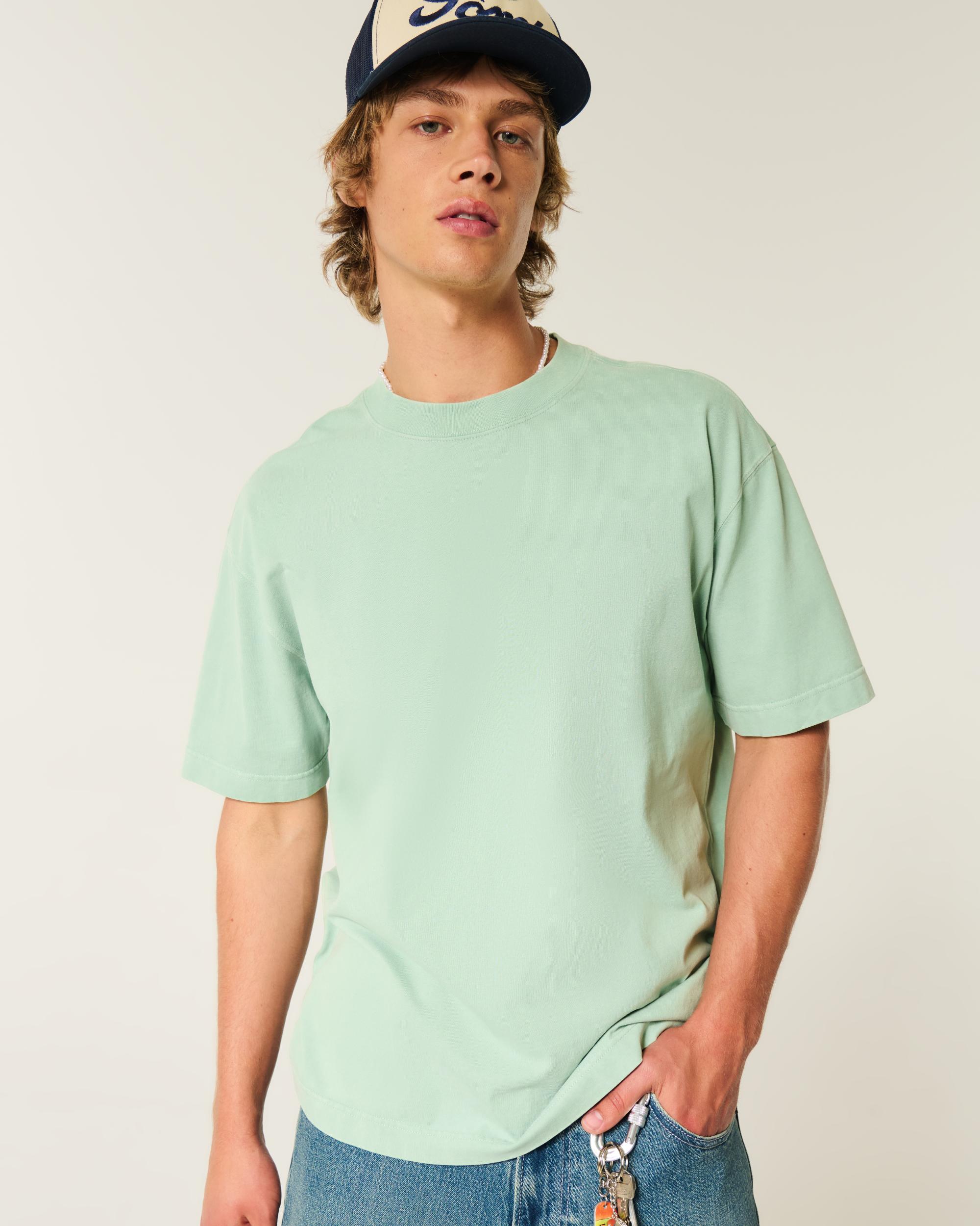 Boxy Heavyweight Camo Crew T-Shirt Product Image