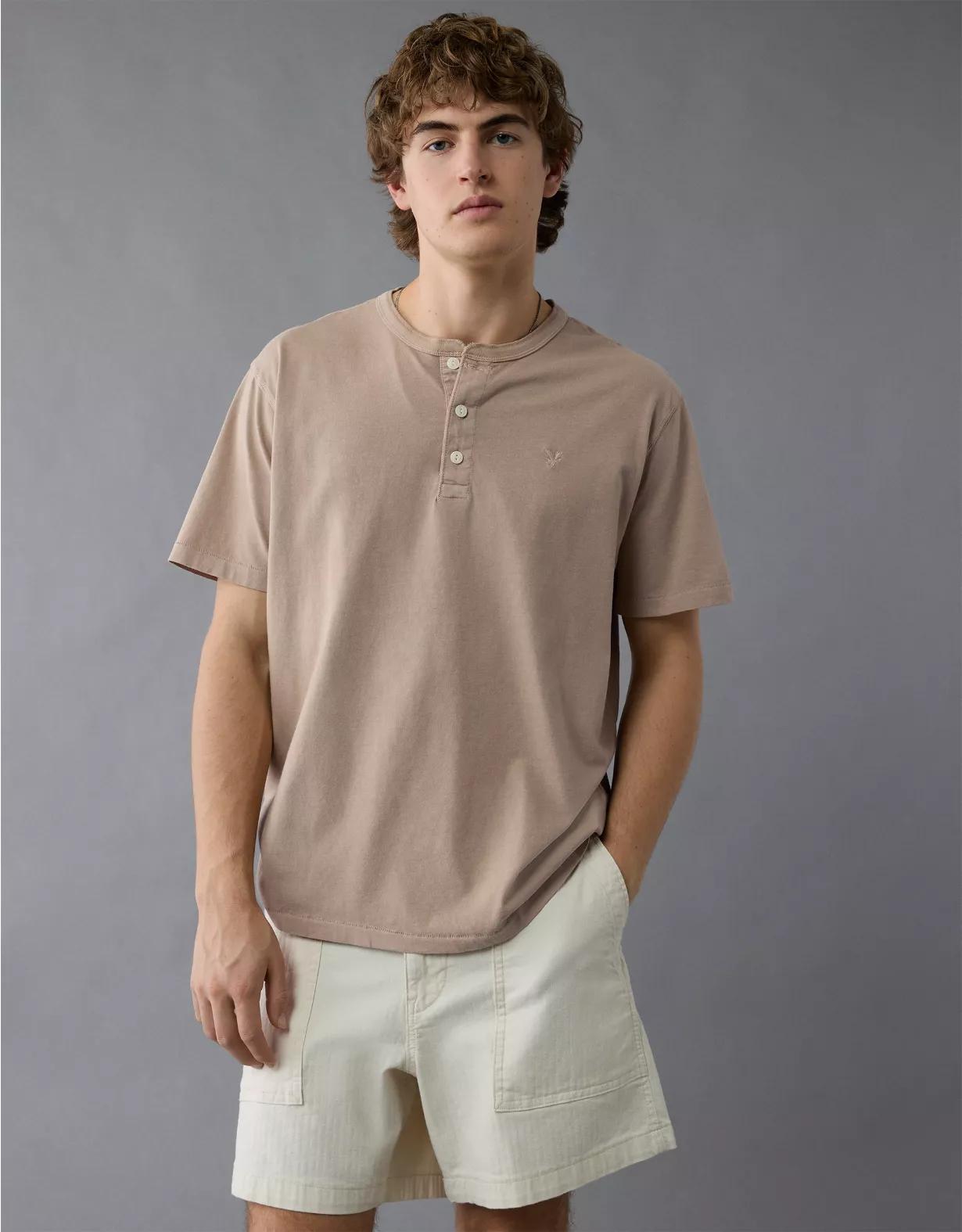 AE Lived-In Henley T-Shirt Product Image
