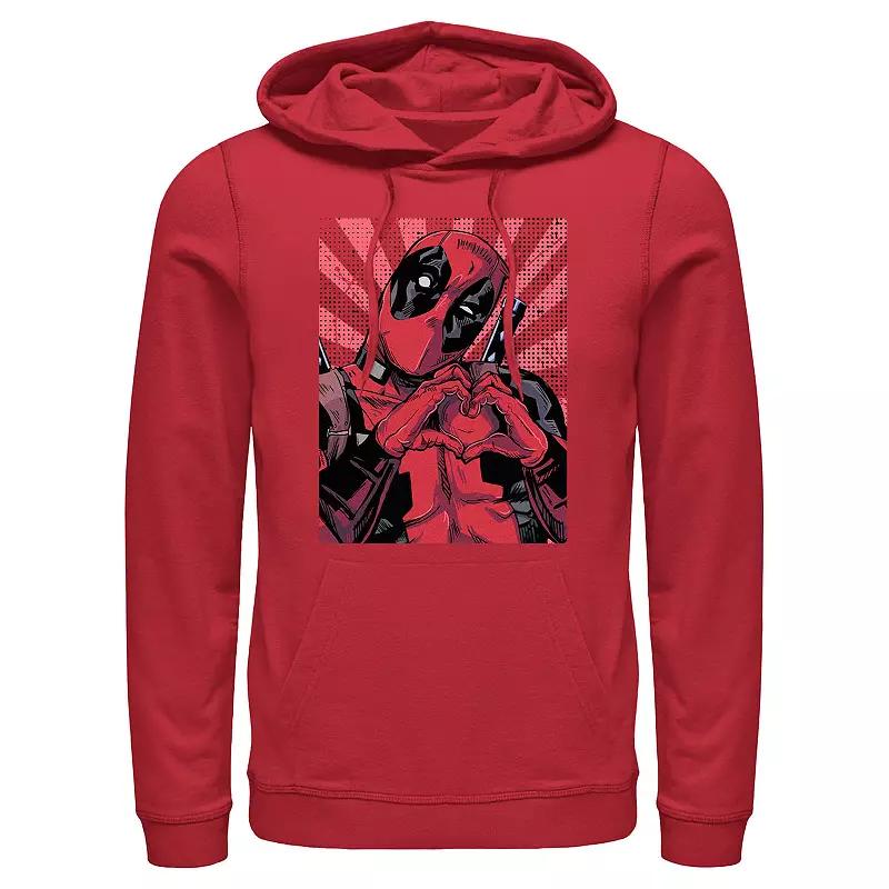 Marvel's Deadpool Close Heart Pool Poster Men's Graphic Hoodie, Size: Medium, Red Product Image