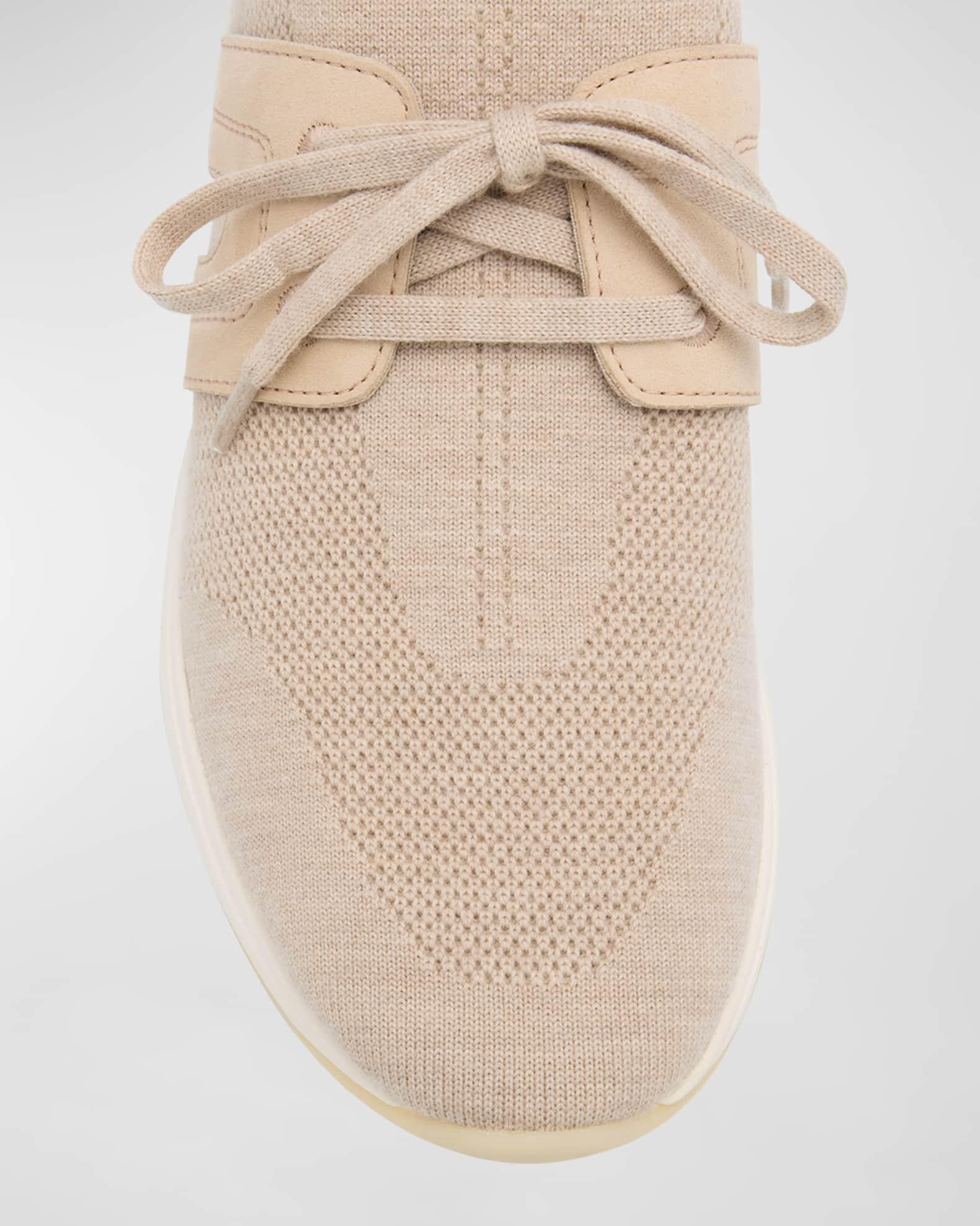 Knit Lace-Up Runner Sneakers Product Image