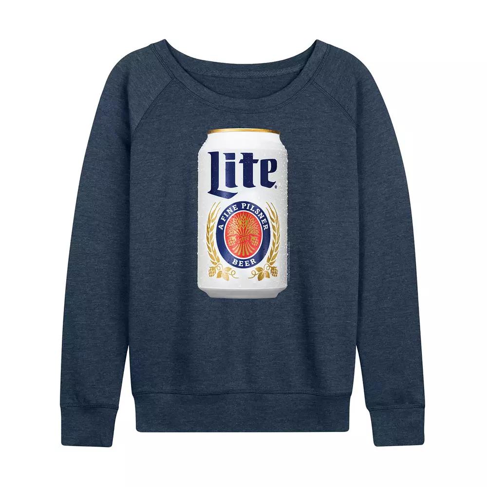 Women's Miller Lite Can Lightweight French Terry Sweatshirt,  Product Image
