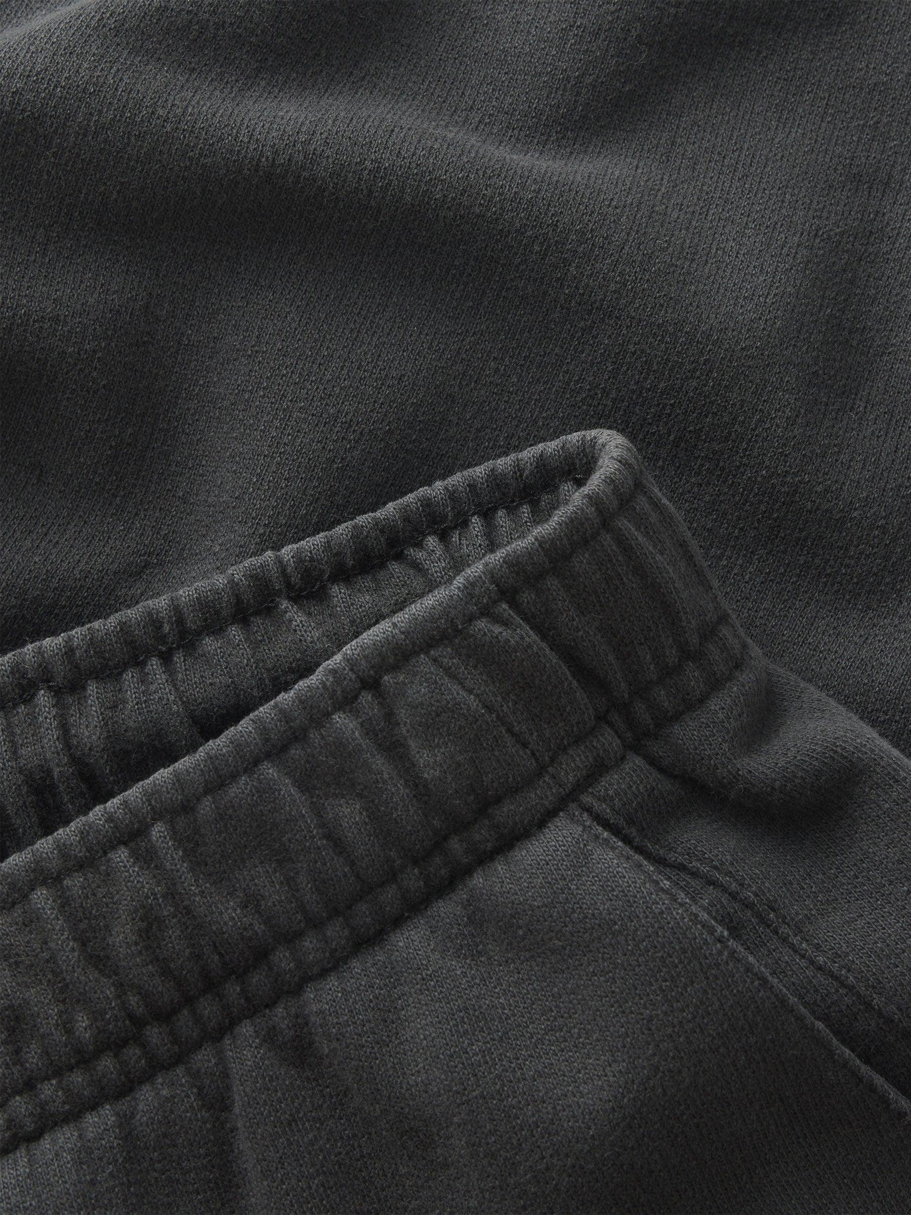 Soft Black Venice Wash Vintage Interloop Sweatpant Product Image
