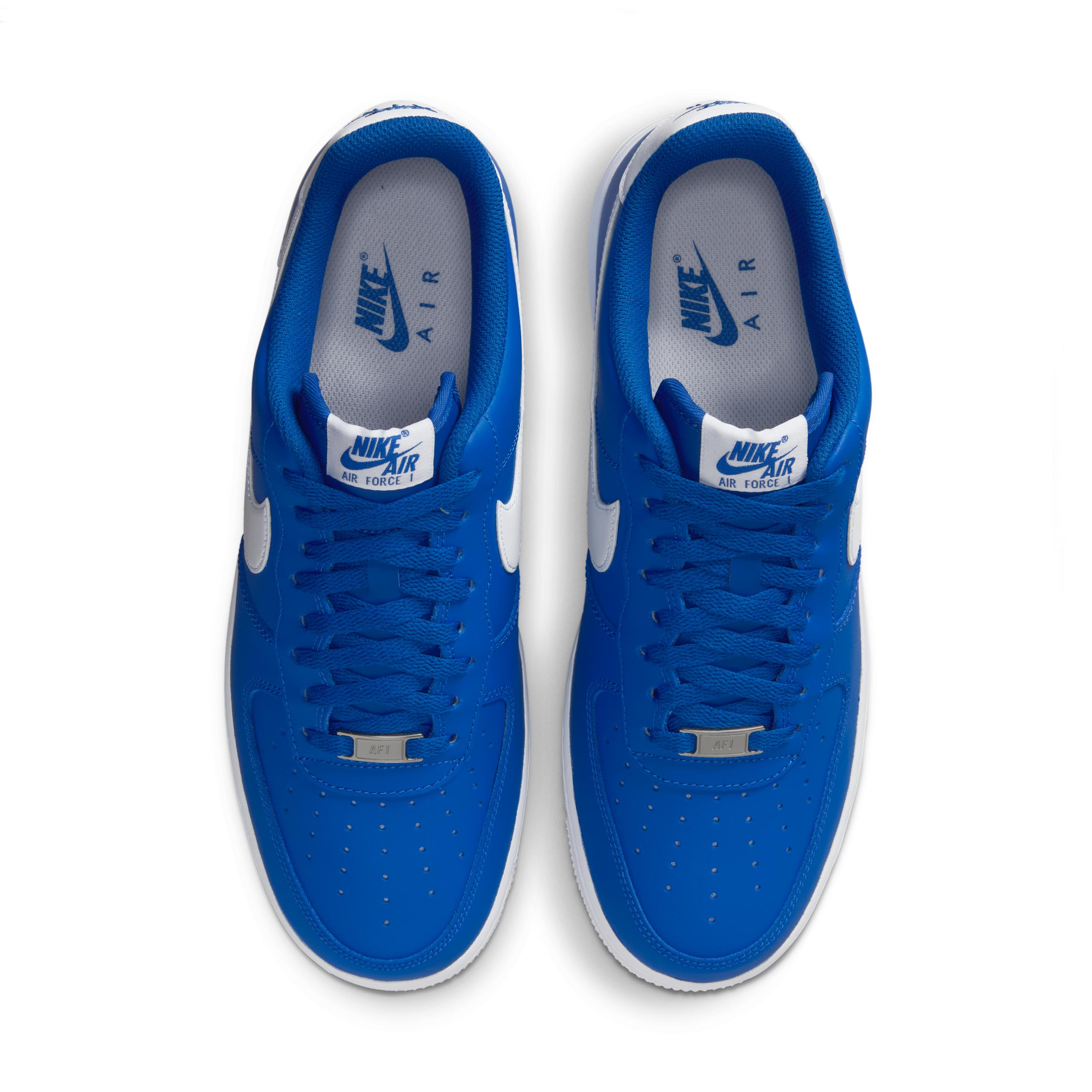 Nike Mens Nike Air Force 1 07 - Mens Shoes White/College Blue Product Image