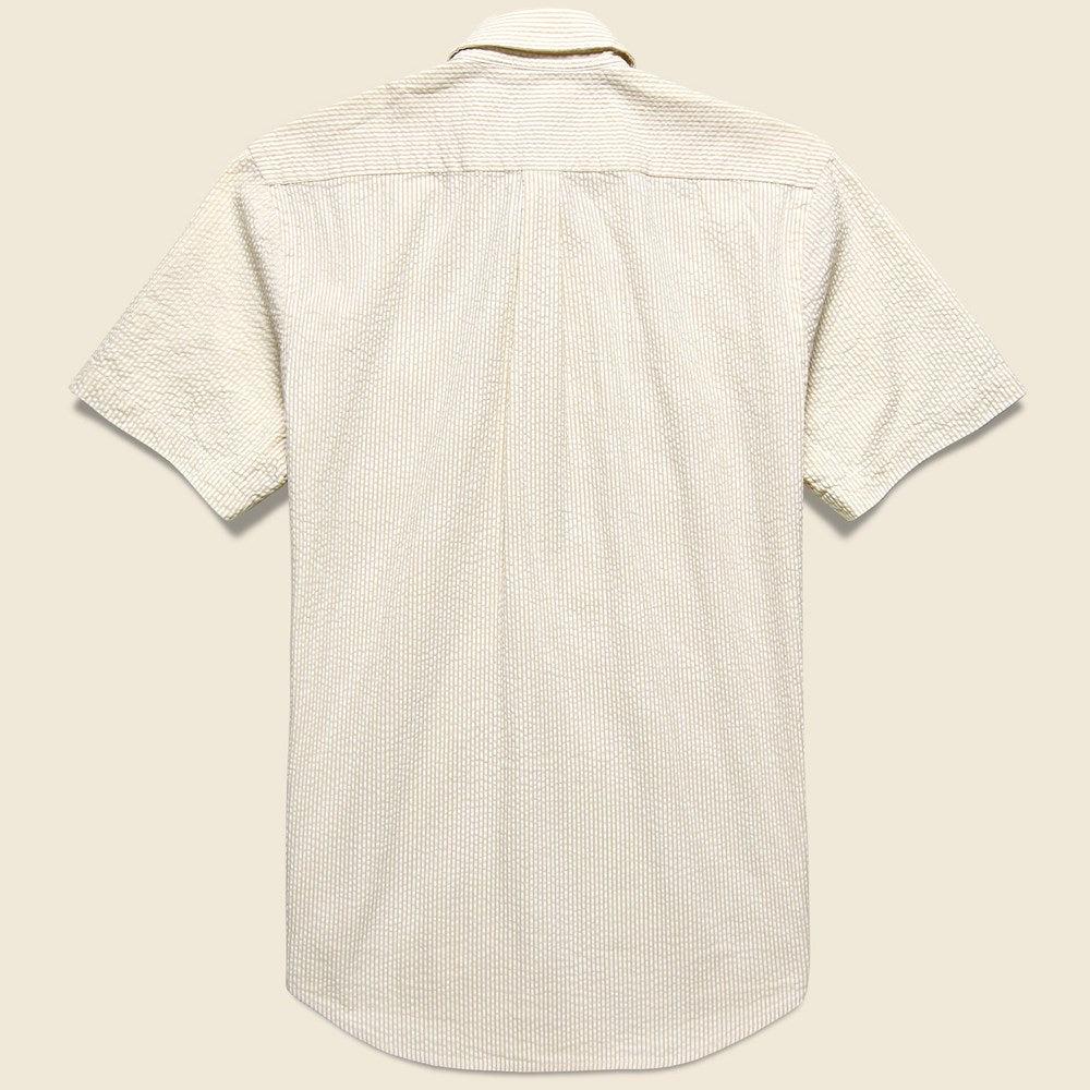 Striped Atlantico Seersucker Shirt - Sand Product Image